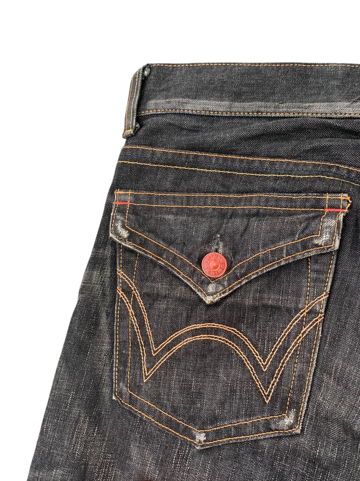 Edwin RARE💥EDWIN 503 FLARE BLUE TRIP CLAWNMARK MUDWASH DENIM Size US 35 - 11 Thumbnail