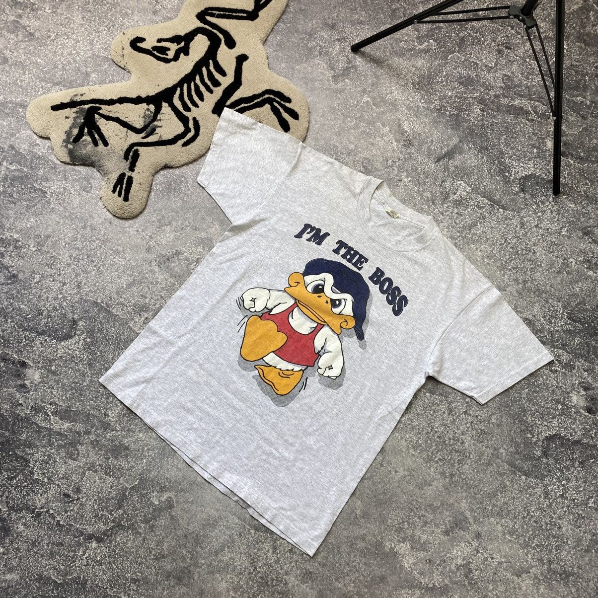 Cartoon Network Vintage Duck I’m The Boss 90’s made in USA cartoon tee Size US XL / EU 56 / 4 - 1 Thumbnail