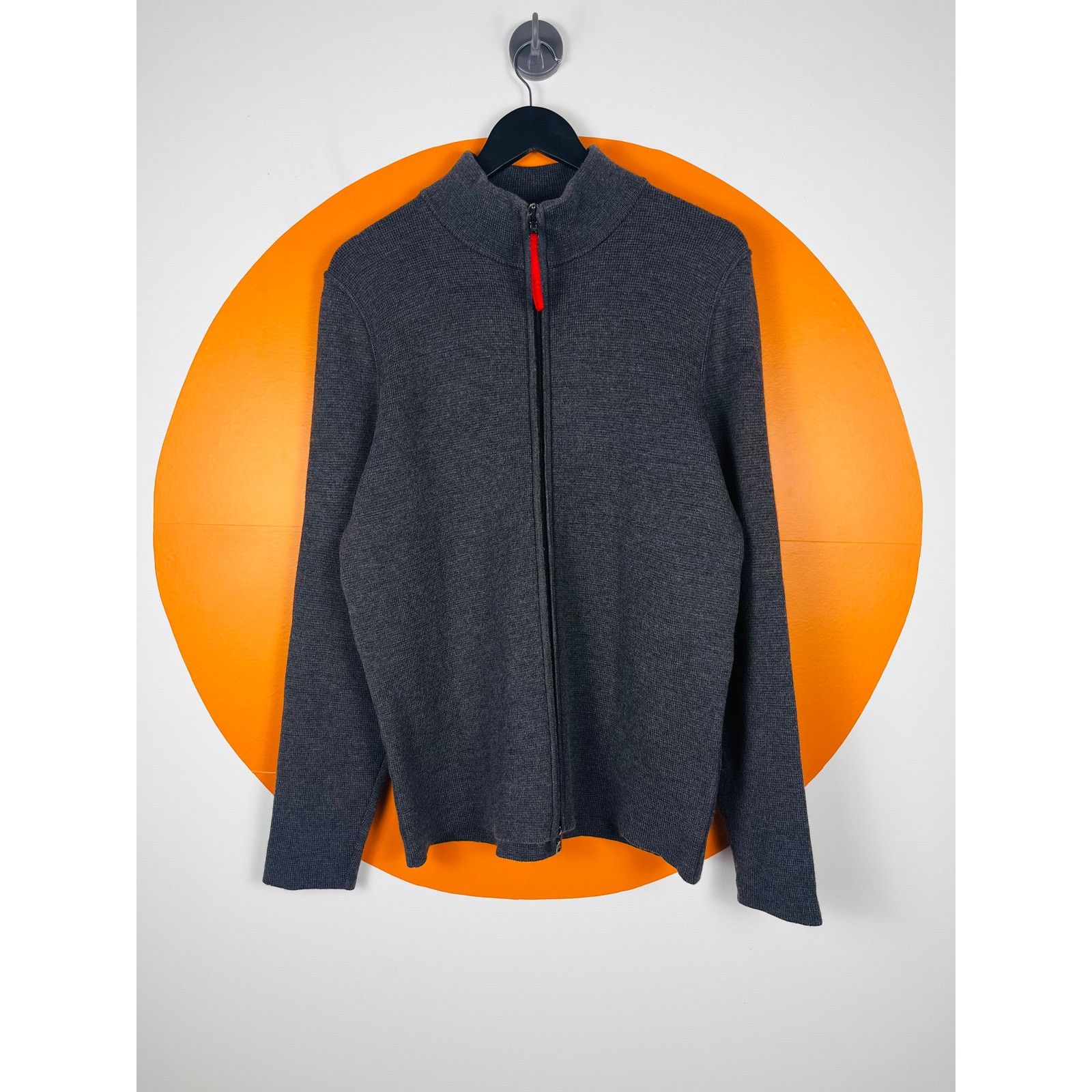 Prada Ribbed Knit 'Drivers' Zip Cardigan | Grailed