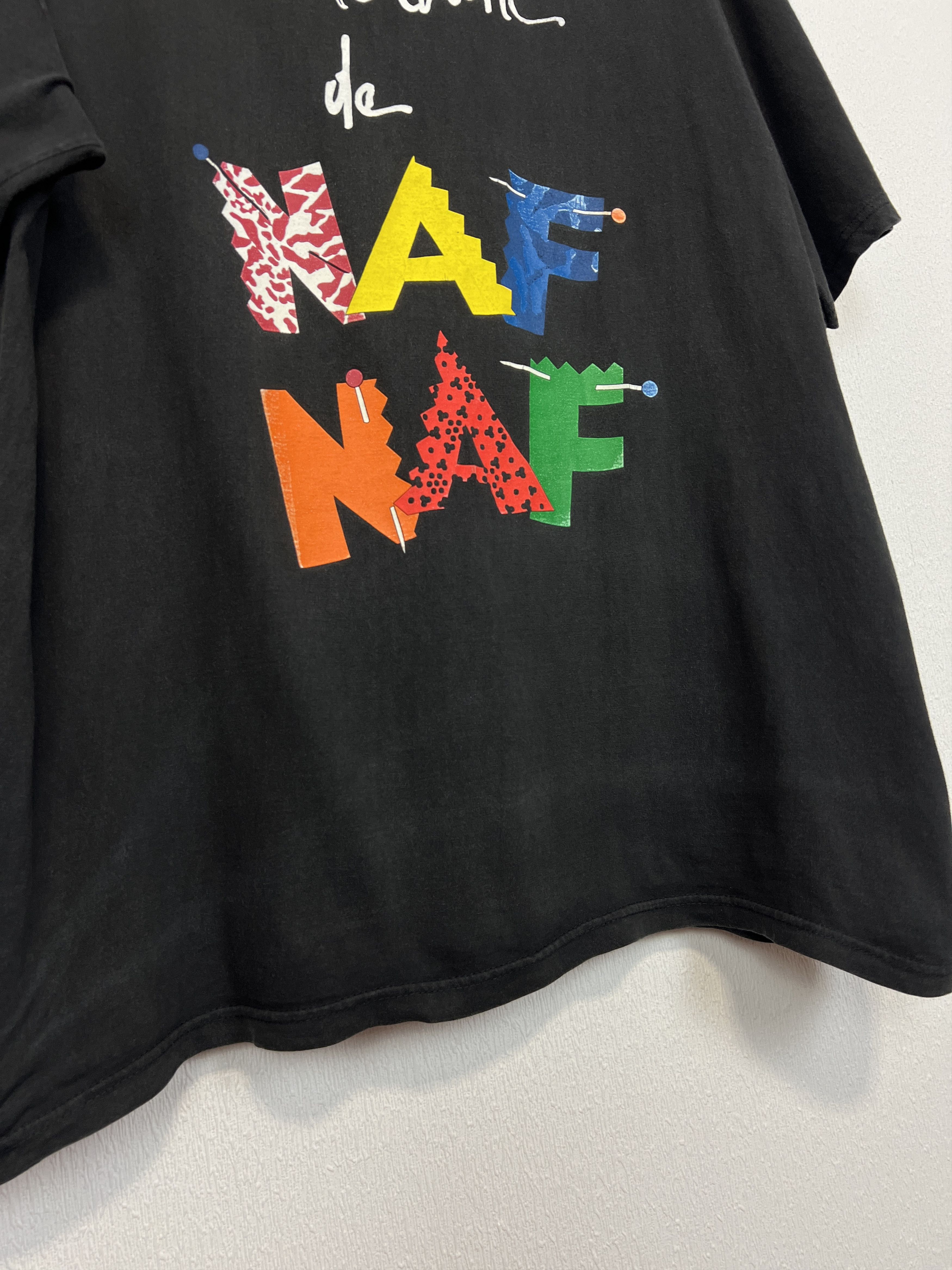 Vintage Une Touche de Naf Naf Perfume Over Print Shirt Jersey Size US XL / EU 56 / 4 - 4 Thumbnail