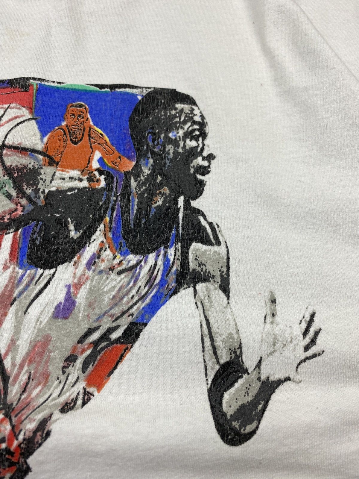 NBA × Nike × Vintage VTG 90s Penny Hardaway Nike NBA Art Tee Size Large Size US L / EU 52-54 / 3 - 11 Thumbnail