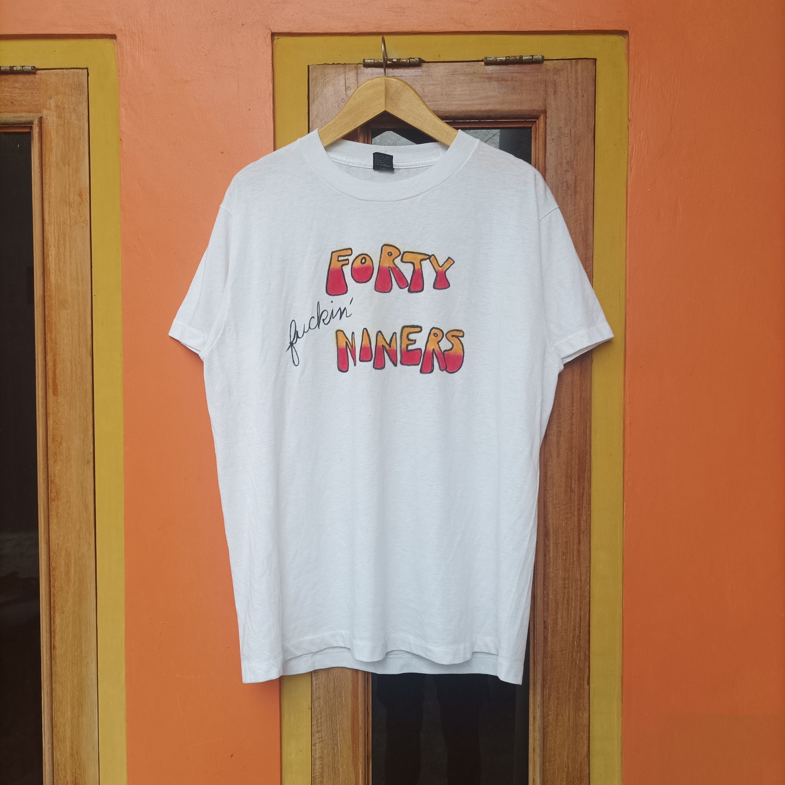 Vintage VINTAGE 80'S FOURTY FVCKING NINERS Size US L / EU 52-54 / 3 - 5 Thumbnail