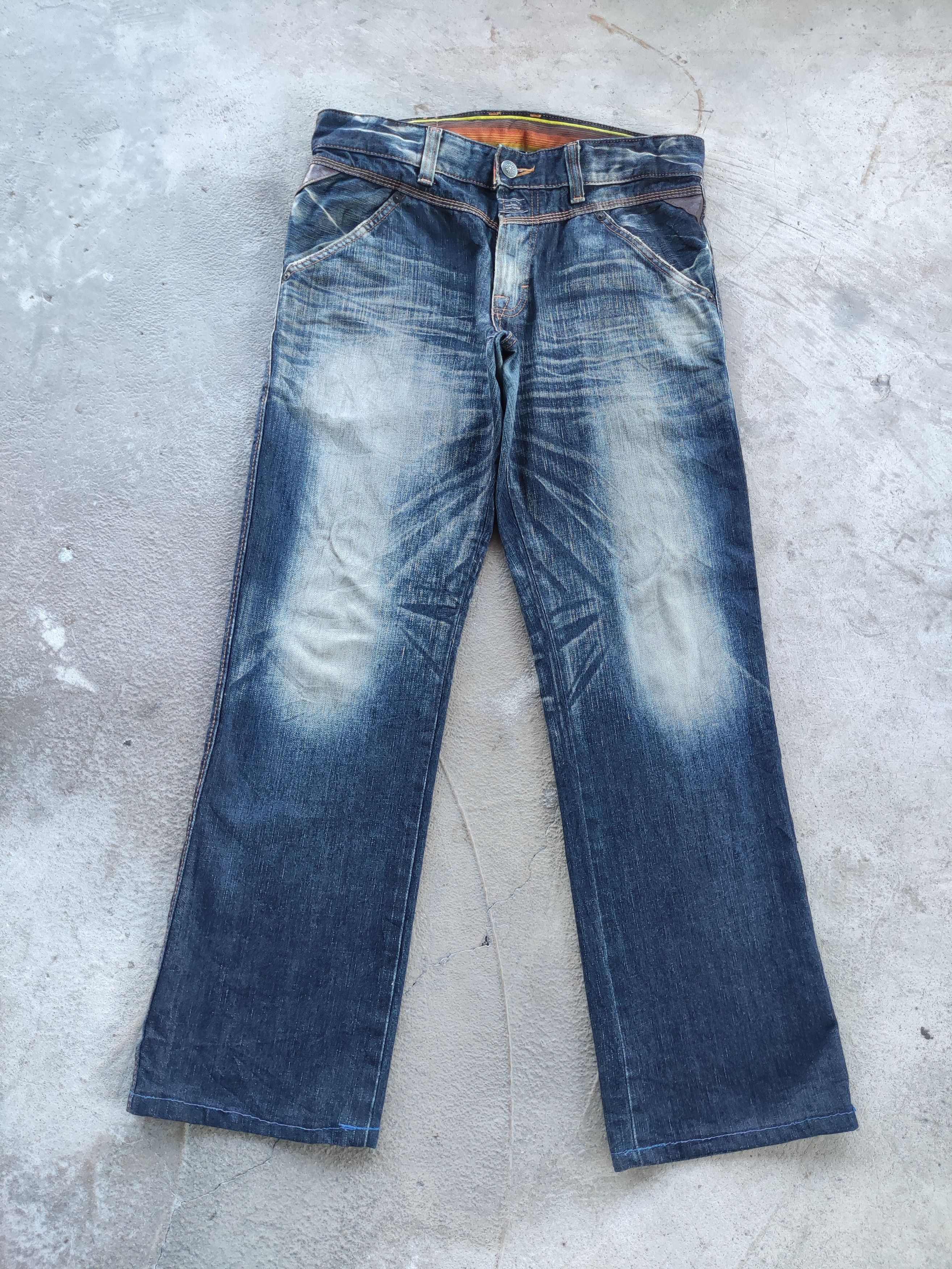 Edwin Vintage Edwin Jean Distressed Faded Denim Size US 34 / EU 50 - 1 Thumbnail