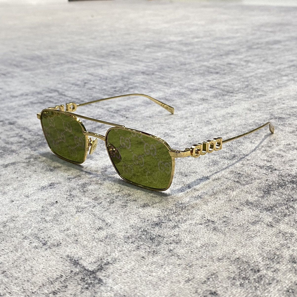Gucci GUCCI GG1804S 002 GOLD GREEN Size ONE SIZE - 1 Thumbnail