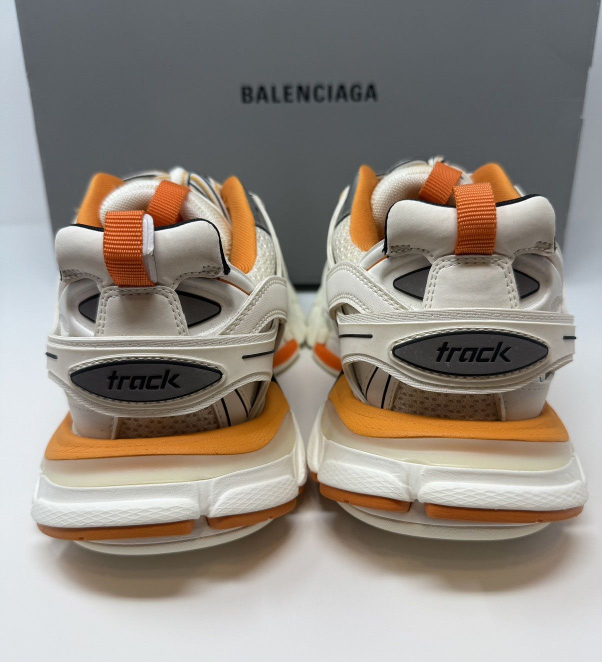 Balenciaga Balenciaga Track Sneaker White/Orange Size US 8 / EU 41 - 5 Thumbnail