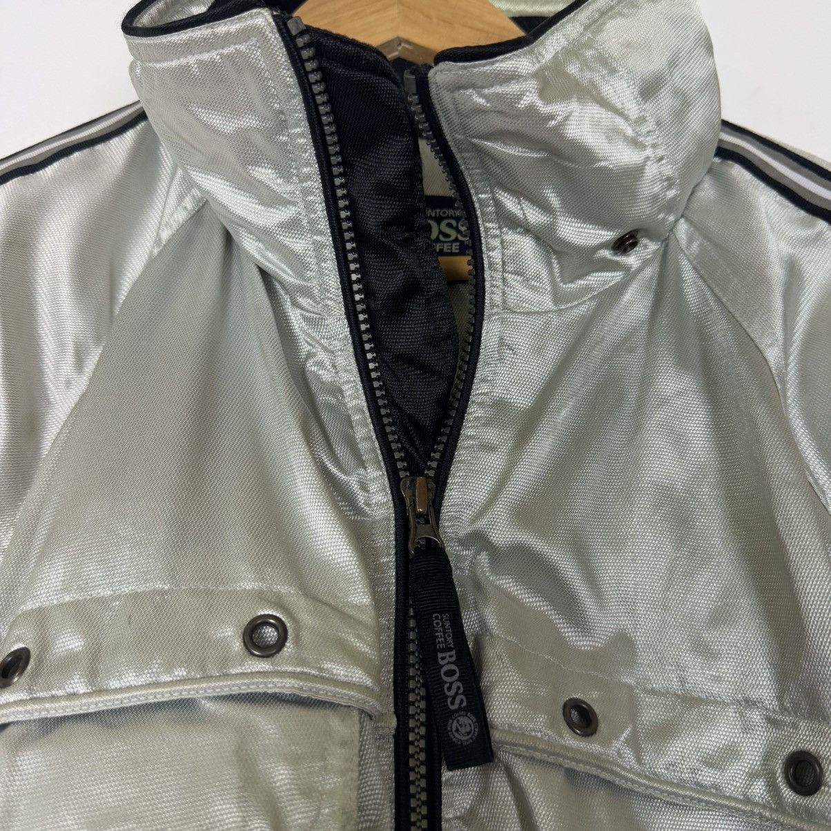 Japanese Brand Vintage Boss Coffee Zipper Jacket Size US XL / EU 56 / 4 - 14 Thumbnail