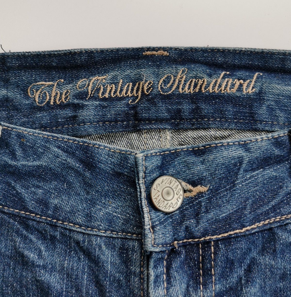 Japanese Brand The Vintage Standard Studded Distressed Jeans ERD Grunge Size US 32 / EU 48 - 8 Thumbnail