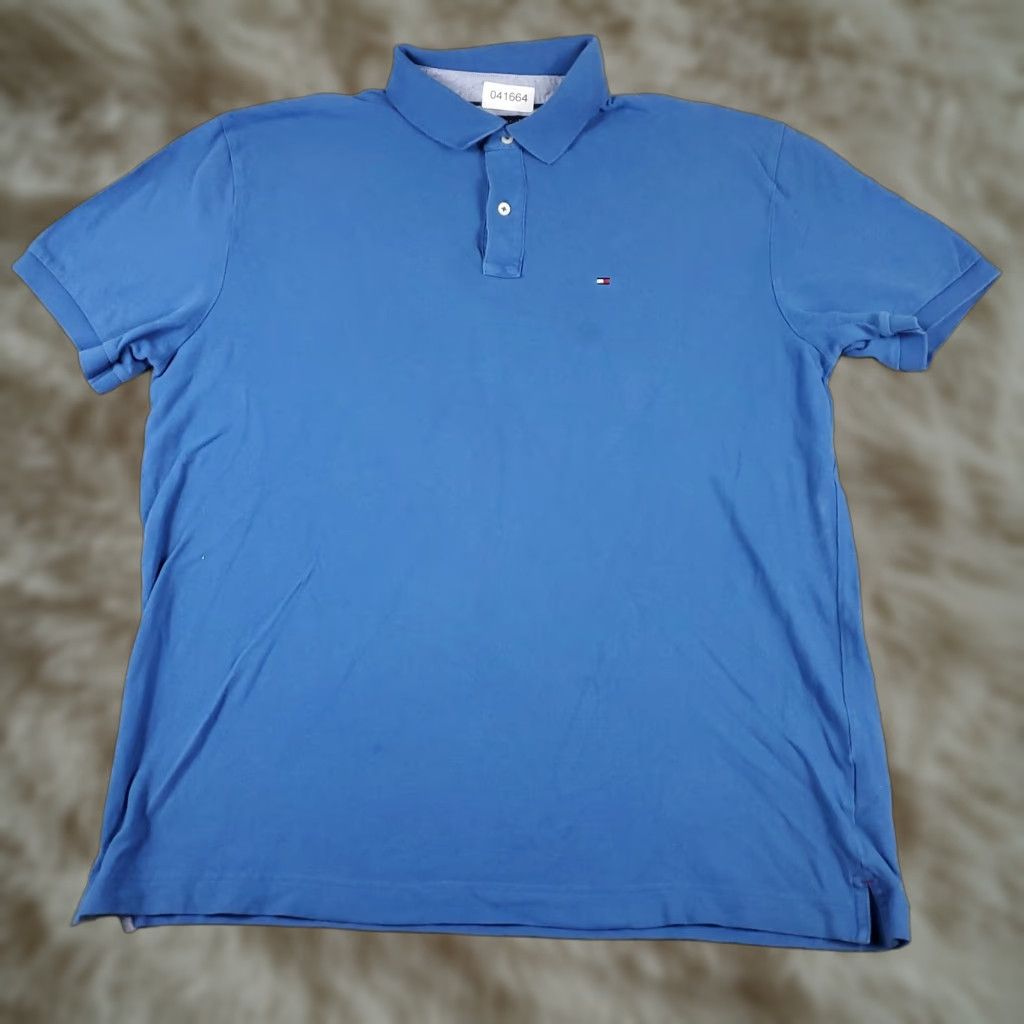Tommy Hilfiger Tommy Hilfiger Polo Shirt Mens 2XL Blue Casual Short Sleeve Polo Shirt Tommy Hilfiger 2XL Mens Blue Short Sleeve Casual Polo Shirt Size US XXL / EU 58 / 5 - 1 Thumbnail