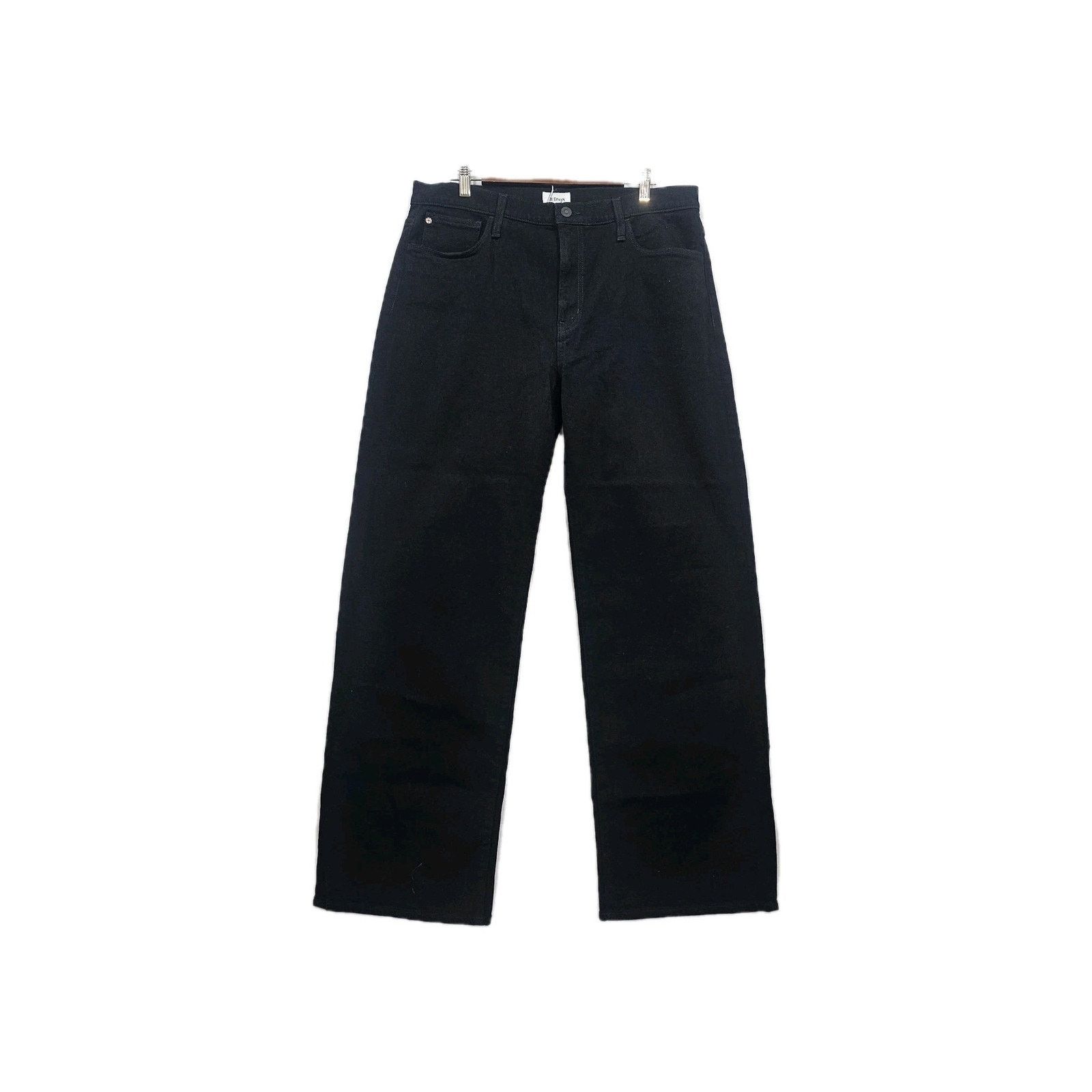 Hudson Hudson Womens Rosalie Black Rinse Wide Leg Jeans Size 34 NWT Size 34" / US 12 / IT 48 - 3 Thumbnail