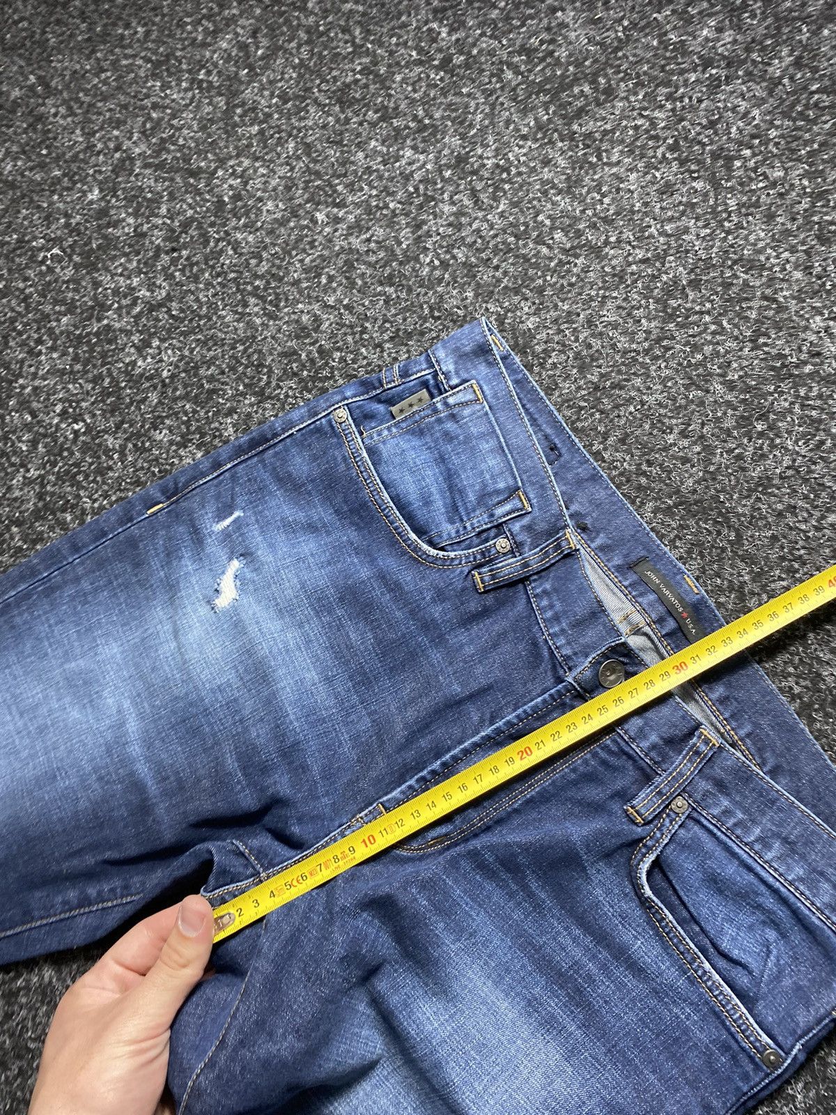 John Varvatos × Vintage Designer John Varvatos Usa Skinny Denim Mens Jeans Opium Size US 32 / EU 48 - 10 Thumbnail