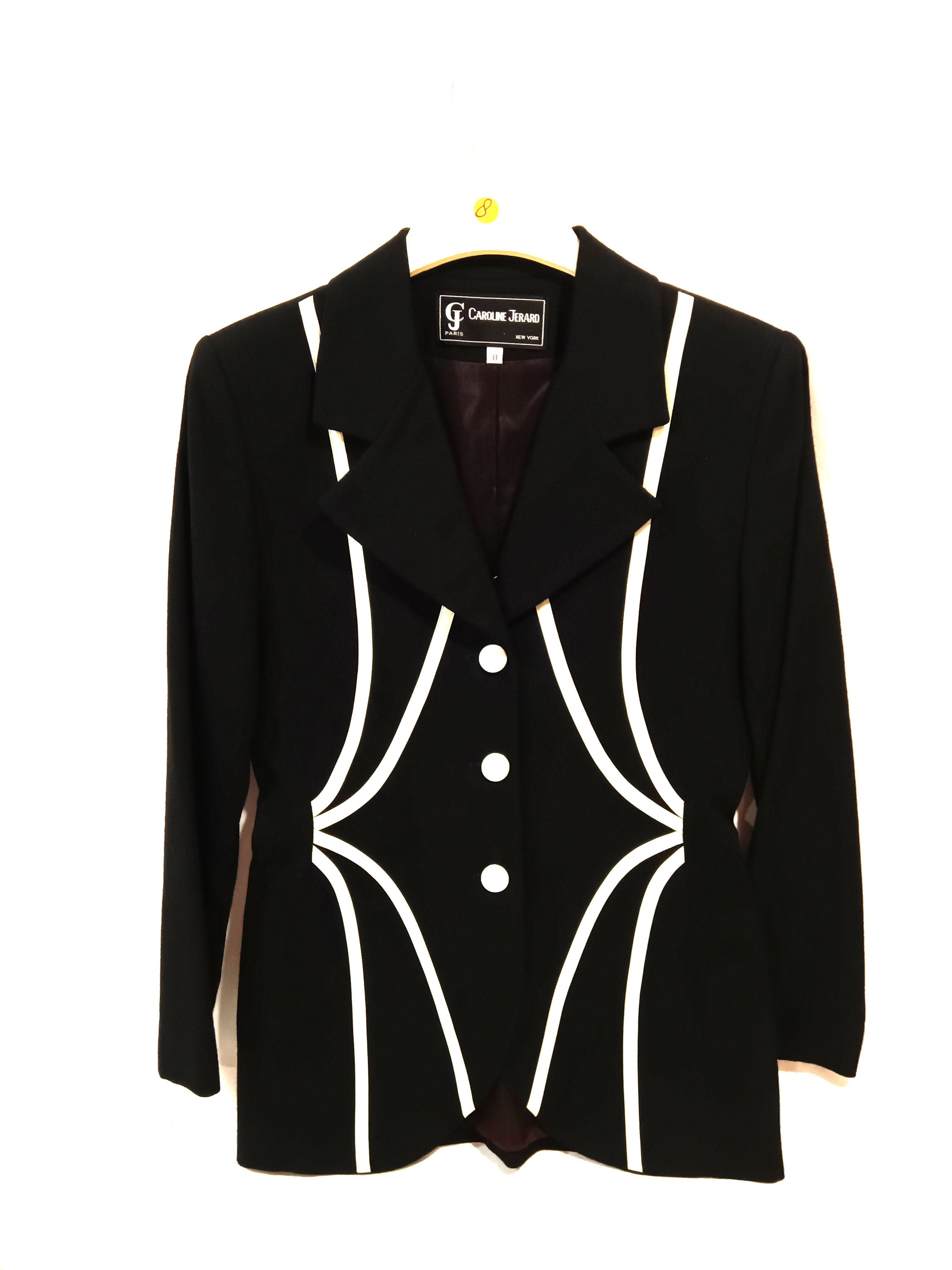 Other Caroline Jerard Skirt Suit Size 8 (M) Vintage Women Outfit Size M / US 6-8 / IT 42-44 - 2 Thumbnail