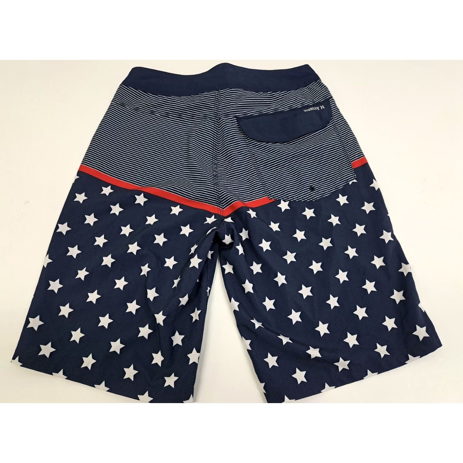 Hurley Hurley Board Shorts Mens Size 28 Surf Red,White,Blue Stars #4291 Size US 28 / EU 44 - 3 Thumbnail