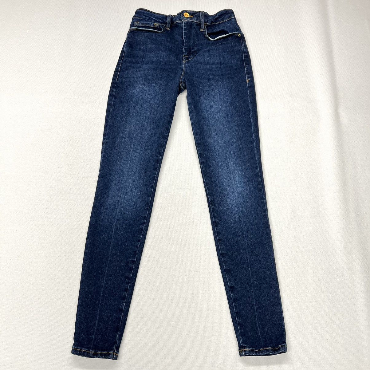 Frame Frame Jeans Blue Le One Skinny Denim Stretch Dark Kodak Wash Size 24" / US 00 / IT 34 - 1 Thumbnail