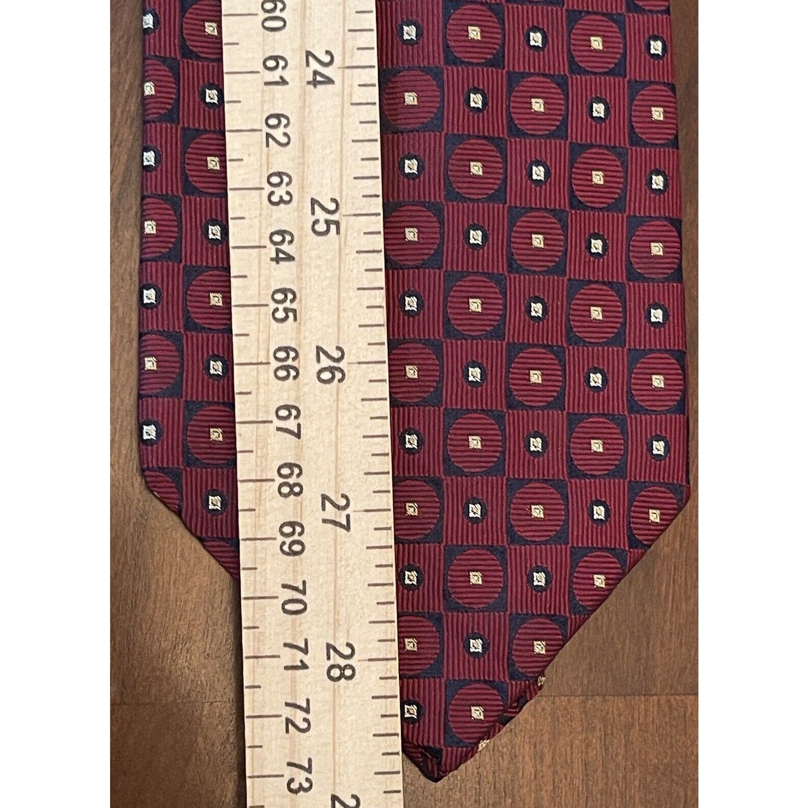 Nautica Nautica Burgundy Imported Silk Men’s Neck Tie Made In Usa Size ONE SIZE - 5 Thumbnail