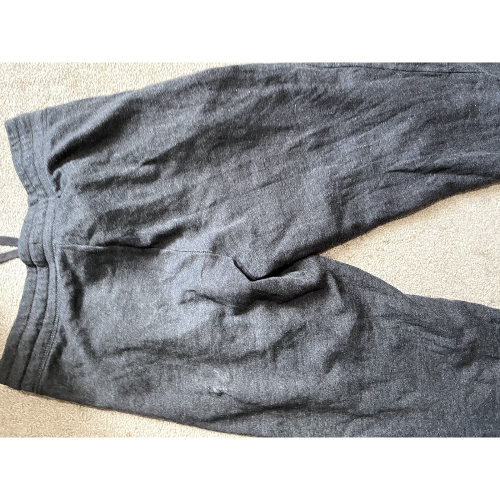 Gap Gap Men Sweatpants Size Small W/ Logo Solid Dark Gray Jogger Activewear PANTS Mens S Gray Logo Size US 29 - 5 Thumbnail