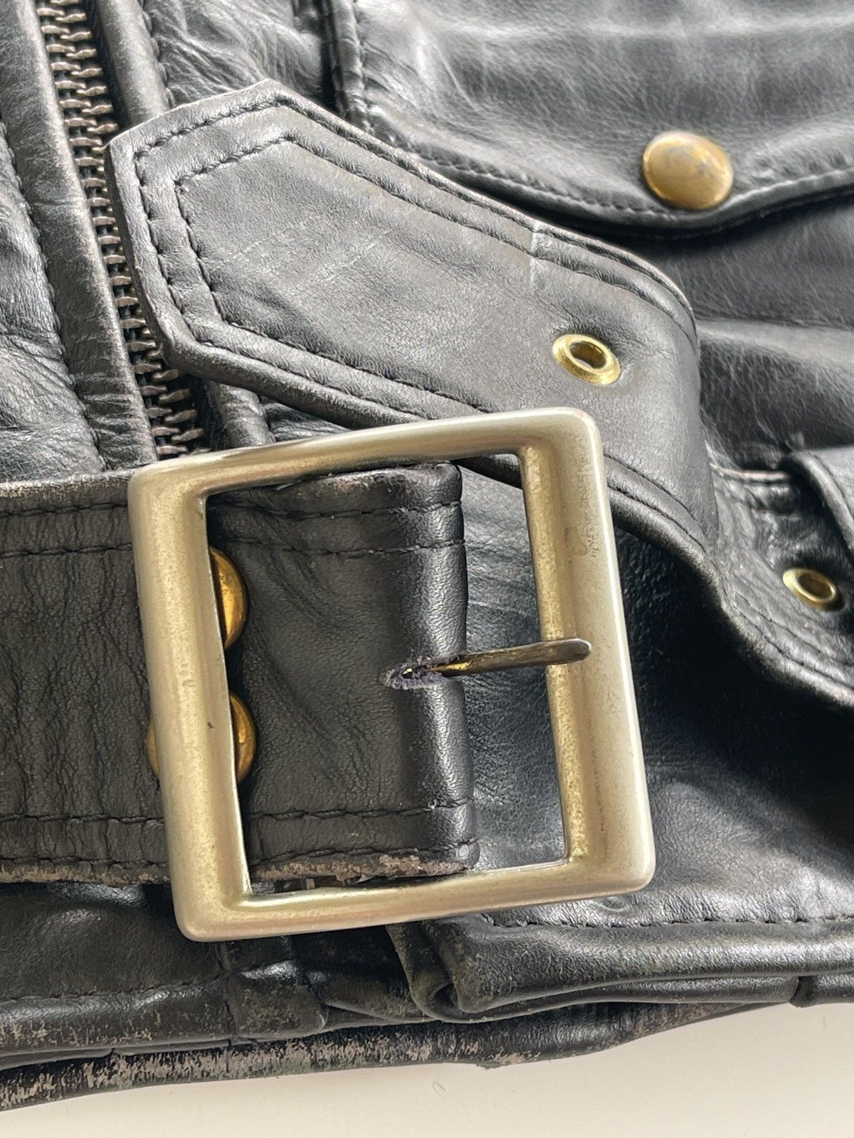 Vanson Leathers Vanson Leather USA Double Collar Biker Jacket (size 38) Size US S / EU 44-46 / 1 - 12 Thumbnail