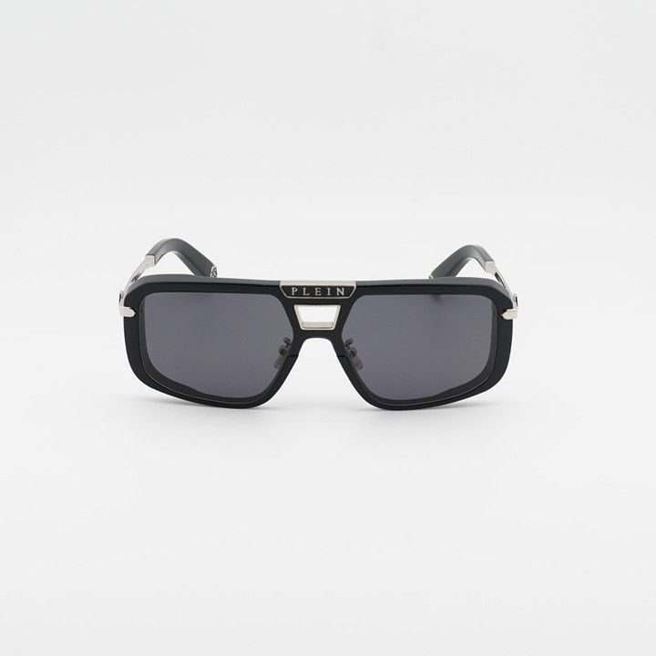 Philipp Plein Philipp Plein SPP008M 0700 Sunglasses Shiny Black Aviator Size ONE SIZE - 2 Thumbnail