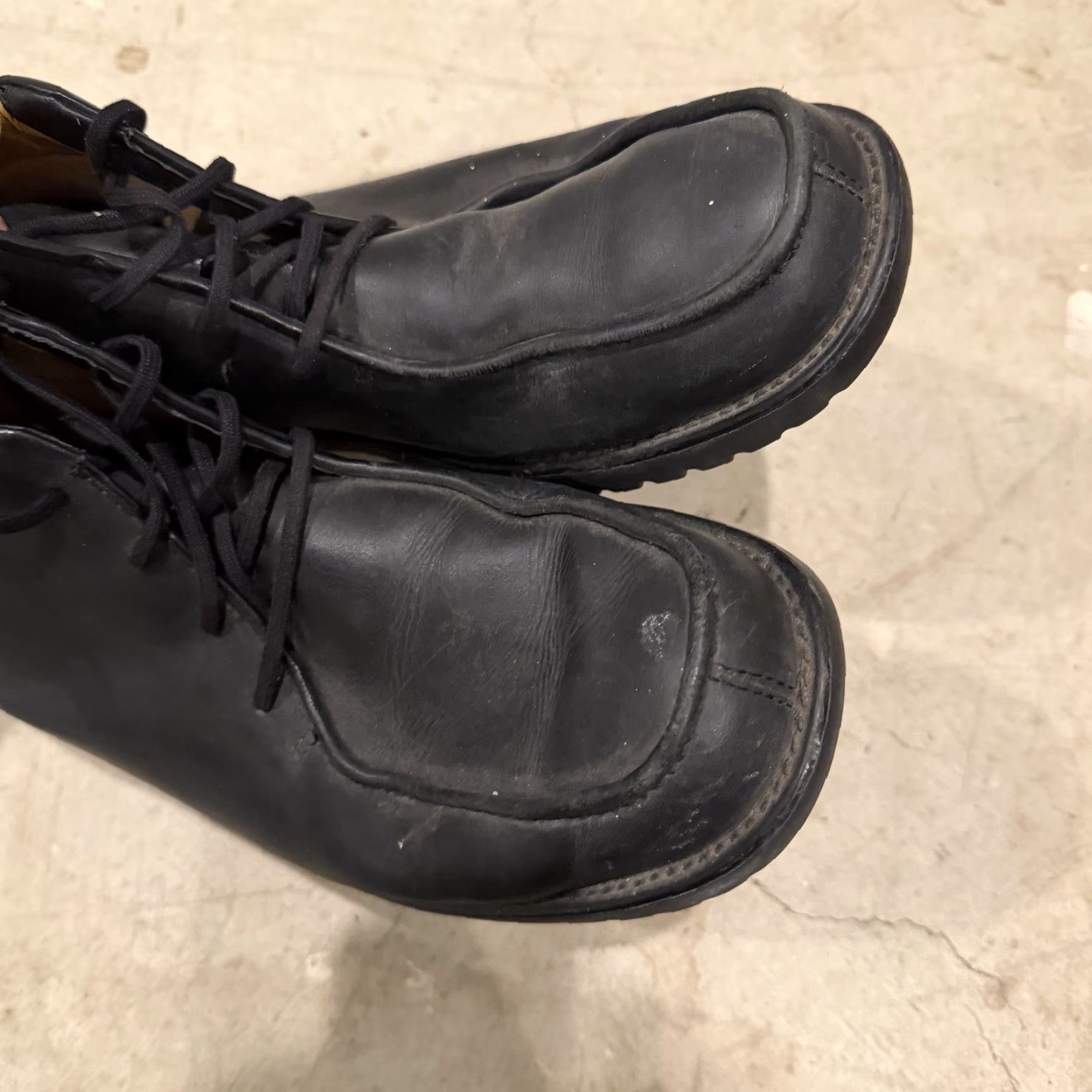 Timberland Timberland Boots Chukka Leather Black Mens 11 M Shoes Hiking Walking Mid Top Sneaker, Boot Company Vintage No Mens Size US 11 / EU 44 - 6 Thumbnail