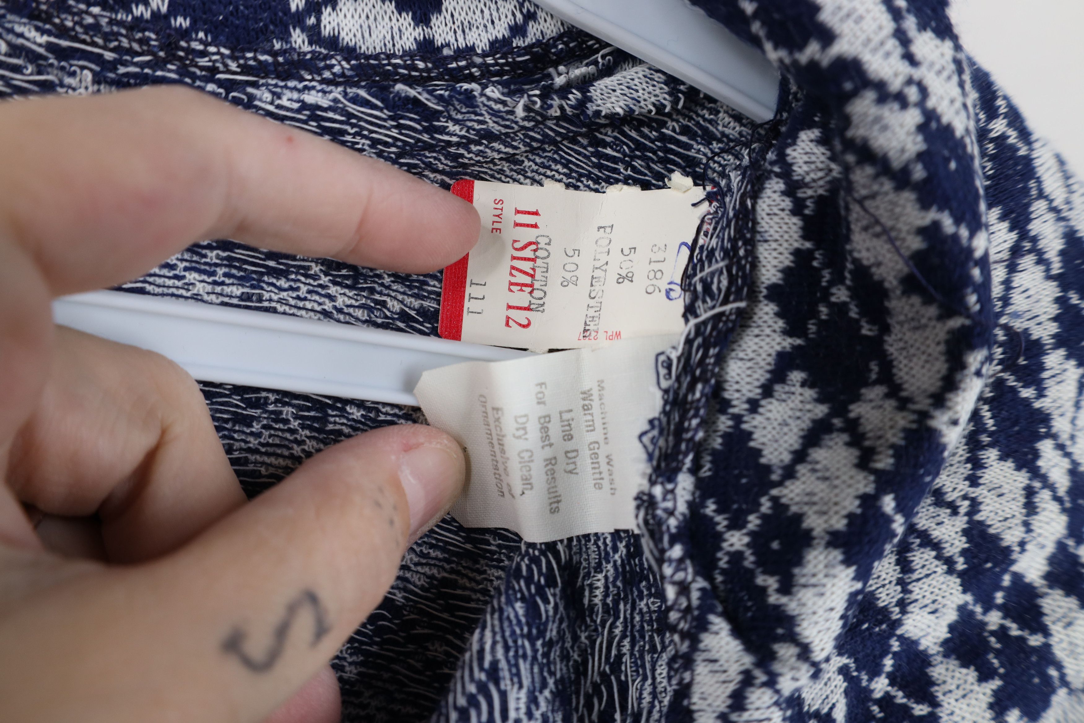 Vintage Deadstock Vintage 60s Streetwear Knit Half Zip Sweater USA Size XL / US 12-14 / IT 48-50 - 8 Thumbnail