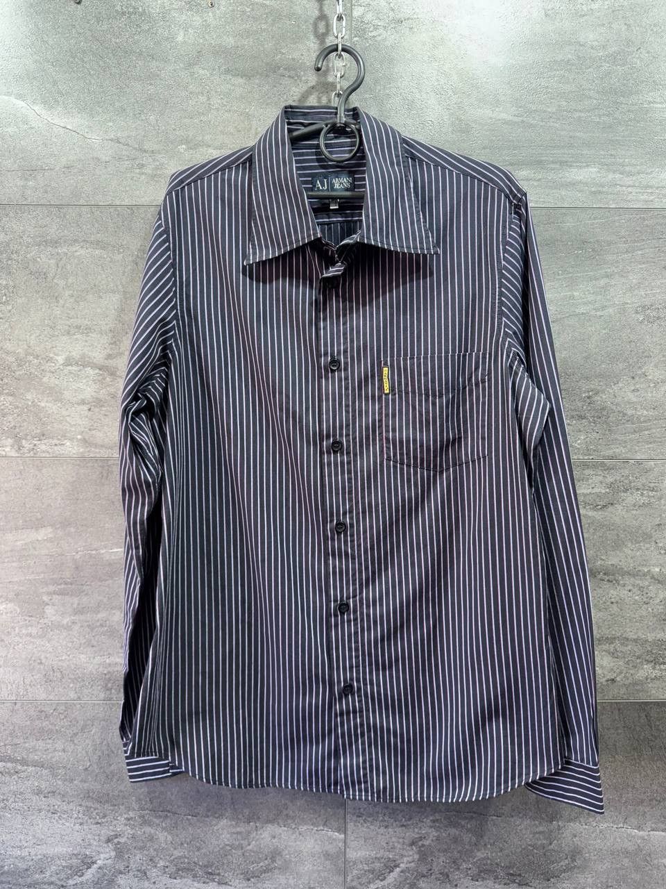 Armani Armani Jeans Men's Button-Up Long Sleeve Striped Shirt Size US L / EU 52-54 / 3 - 1 Thumbnail