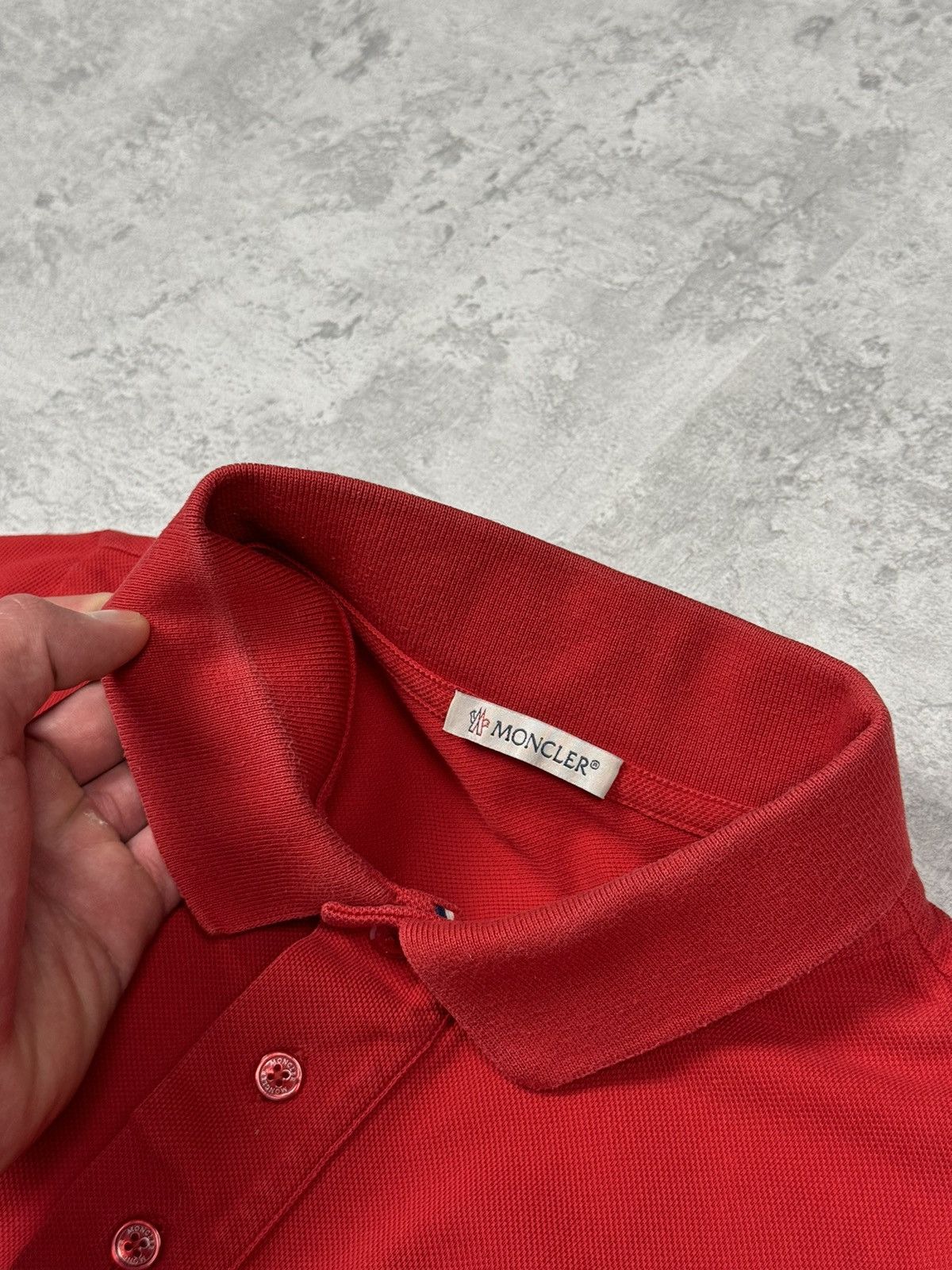 Moncler Moncler Polo T-shirt Red Size S Size US S / EU 44-46 / 1 - 14 Thumbnail