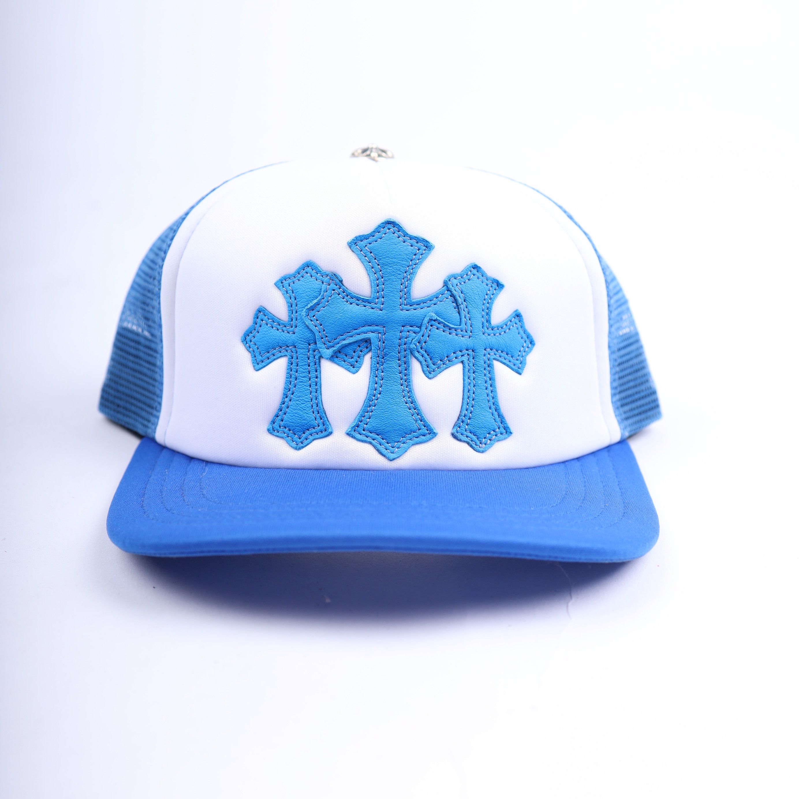 Chrome Hearts Blue Cemetery Trucker Hat Size ONE SIZE - 1 Thumbnail