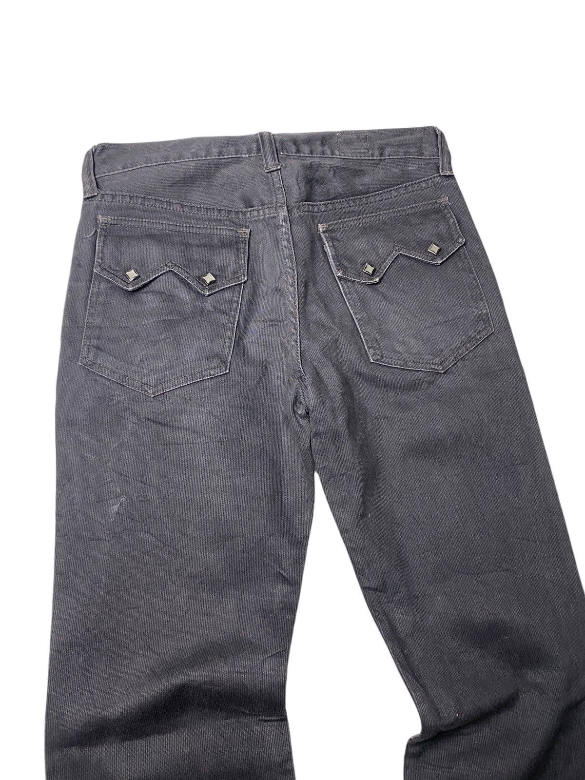 If Six Was Nine 2000's West Ride Flared Stripe Biker Pants Size US 28 / EU 44 - 6 Thumbnail