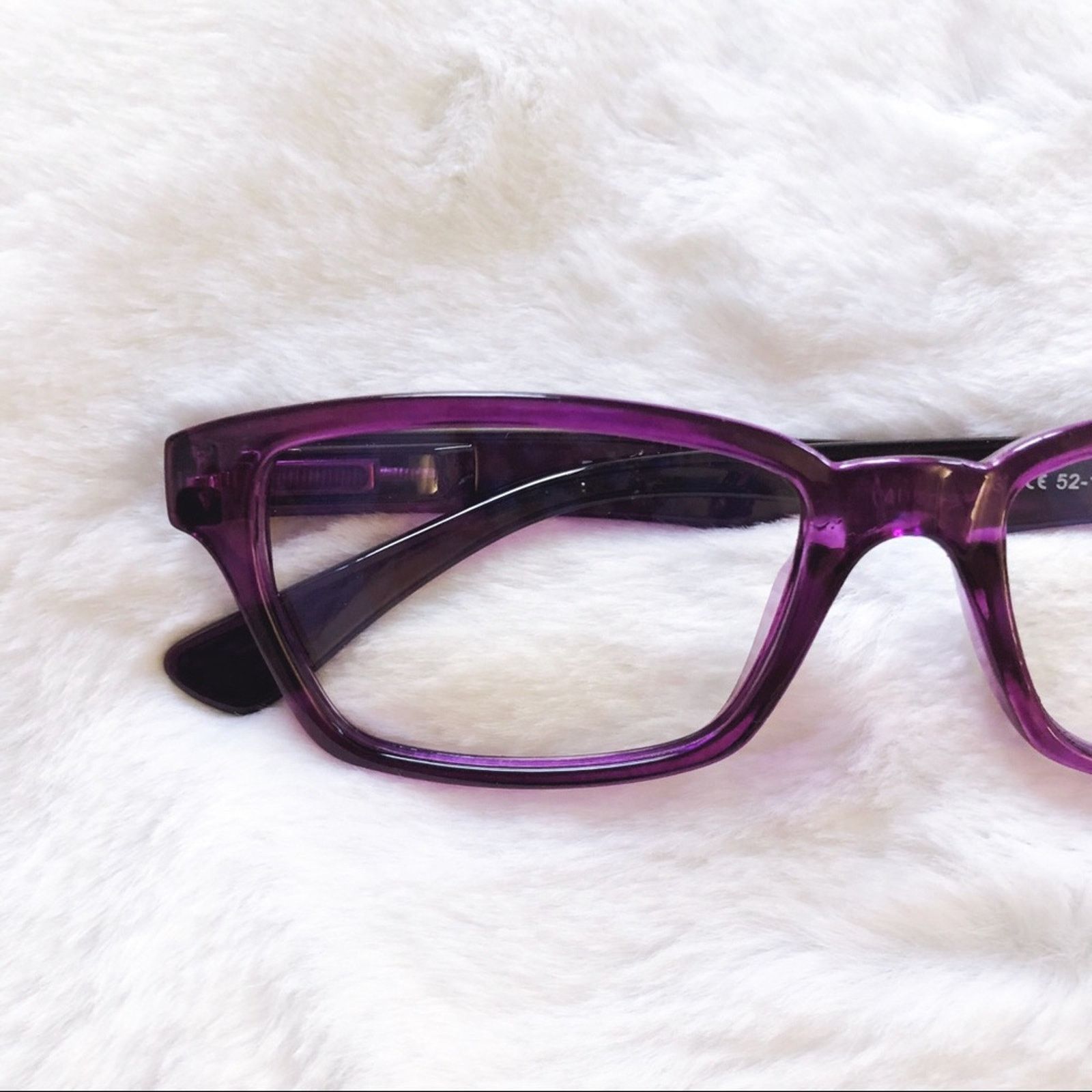 Other Alek Purple Pattern Reader Blue Light Glasses Size ONE SIZE - 2 Thumbnail