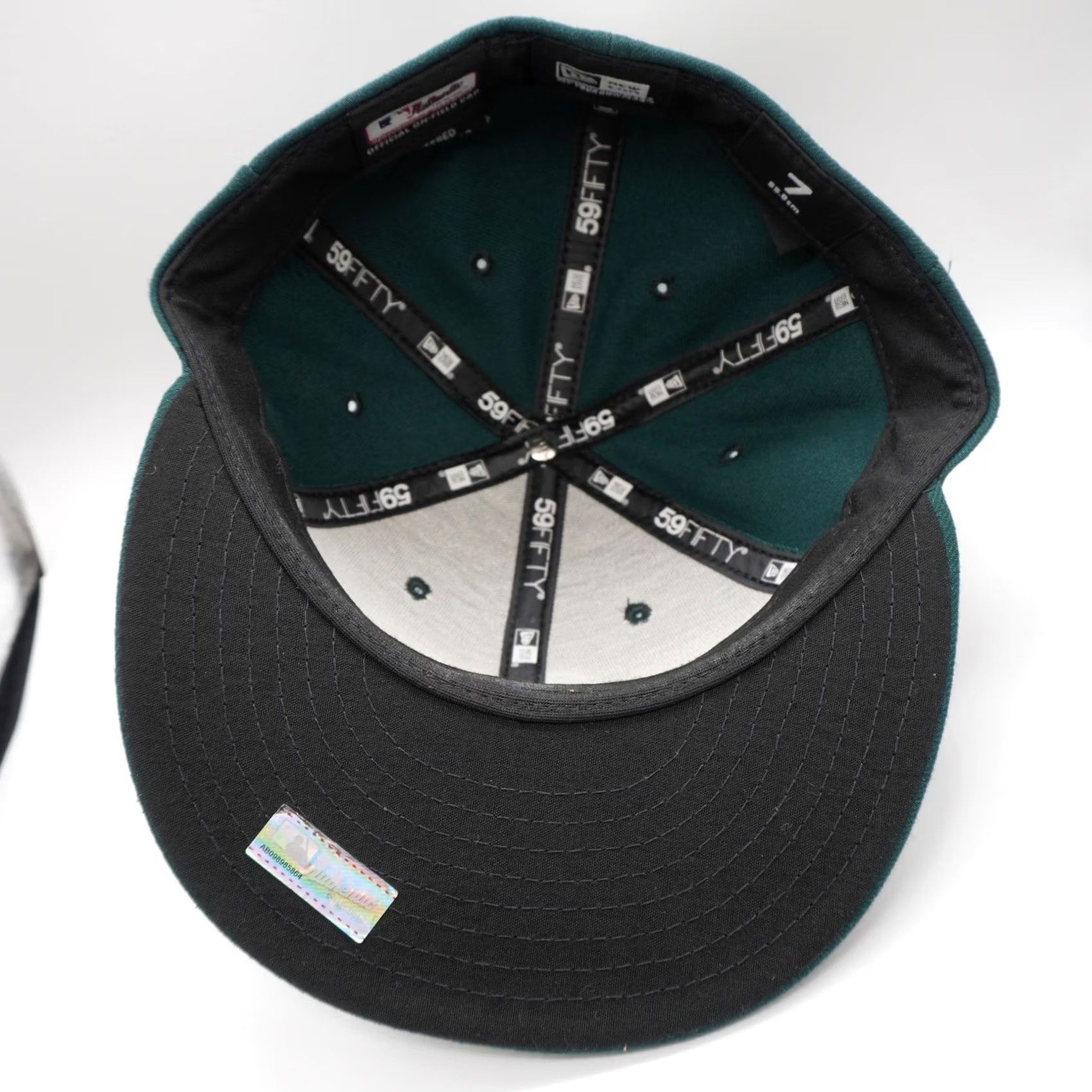 New Era New Era Oakland Athletics MLB Fitted Hat Mens 7 Green 59FIFTY On-Field Cap Size ONE SIZE - 2 Thumbnail