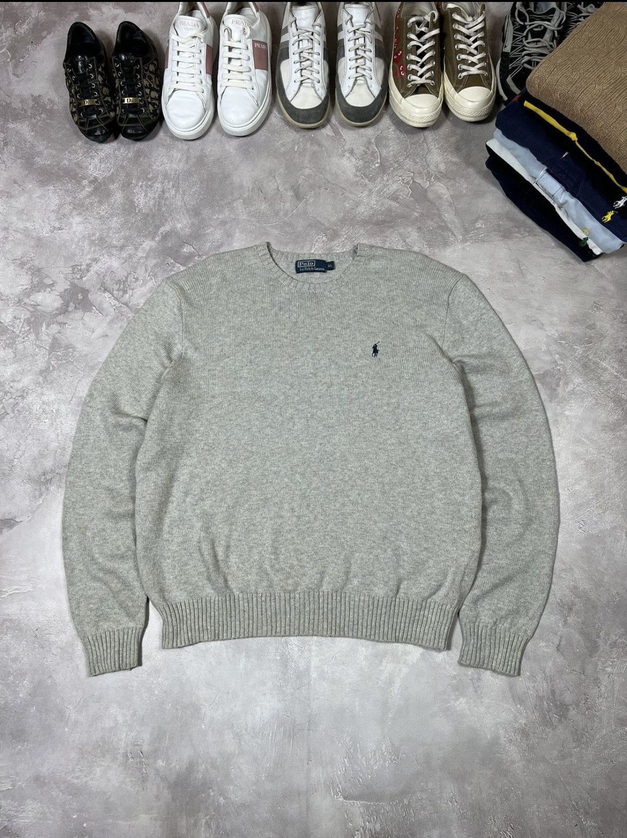 Vintage Vintage Polo Ralph Lauren Y2k Baggy Sweater Size US XL / EU 56 / 4 - 1 Thumbnail