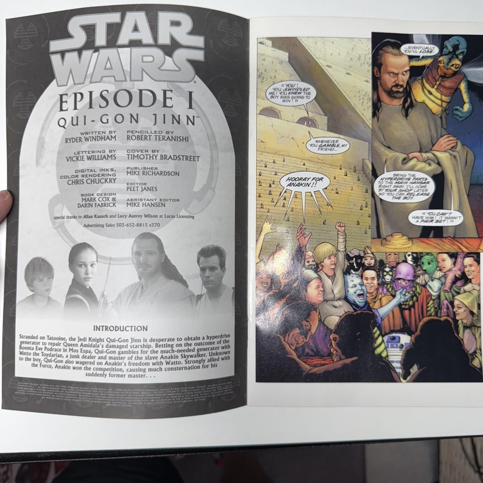 Designer Dark Horse Comics Star Wars Episode I Qui-Gon Jinn MAY 1999 Size ONE SIZE - 8 Thumbnail