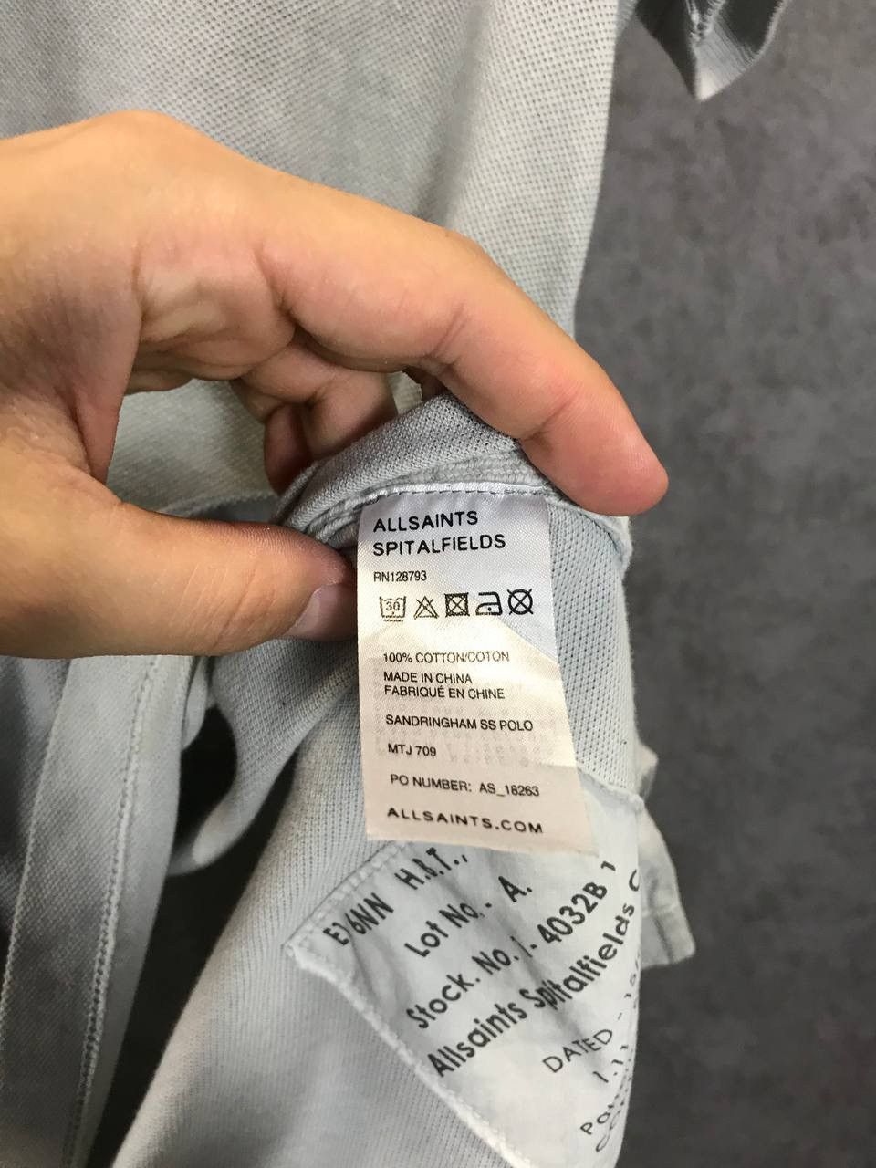 Allsaints × Vintage Allsaints vintage faded logo polo tee Size US M / EU 48-50 / 2 - 5 Thumbnail