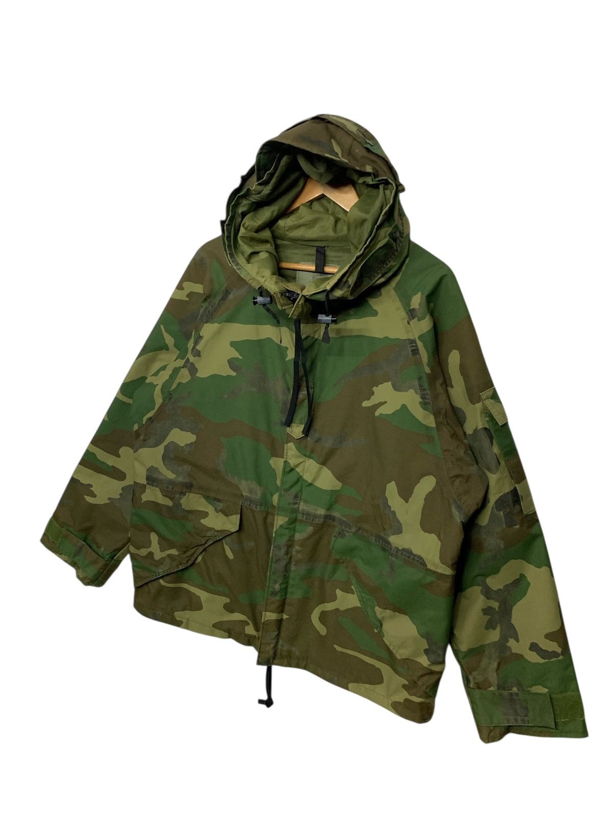 Vintage Rare Vintage 80's Army Zipper Down Jacket Size US M / EU 48-50 / 2 - 2 Thumbnail