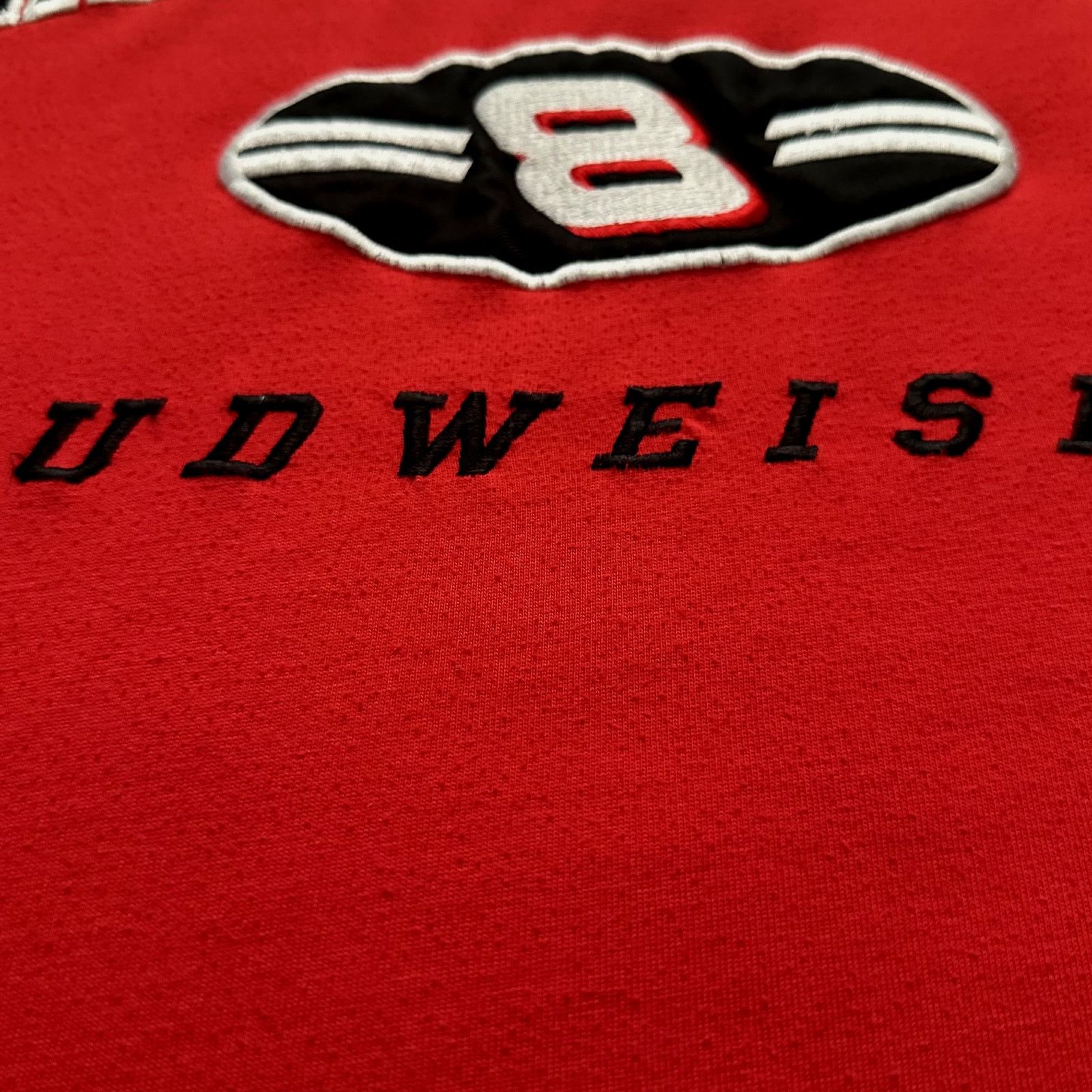 Chase Authentics Dale Earnhardt Jr Budweiser Vtg Tee Size M Size US M / EU 48-50 / 2 - 2 Thumbnail