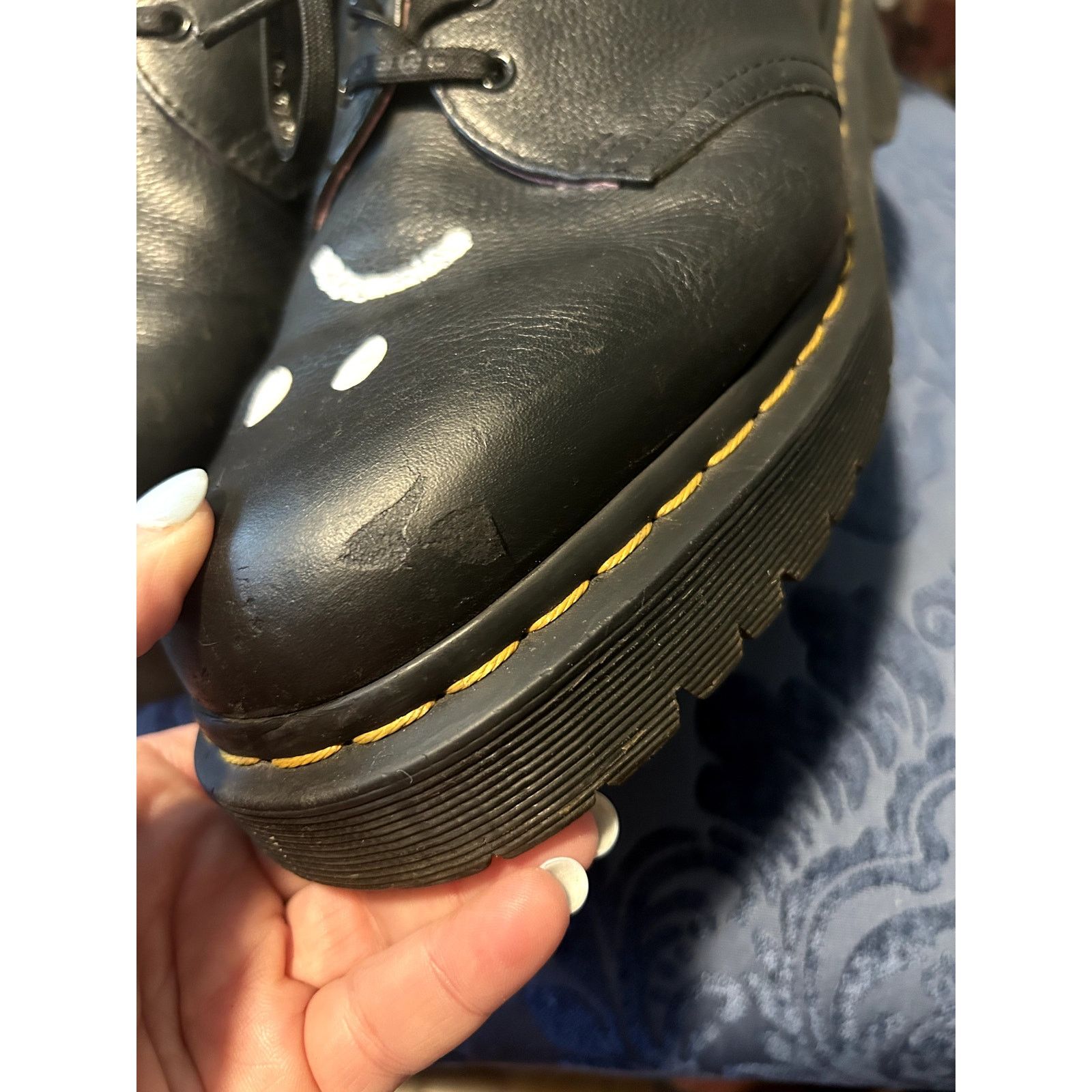 Dr. Martens RARE! Dr Martens x Lazy Oaf Black Oxford size 10/EU 42 Size US 10 / IT 40 - 4 Thumbnail