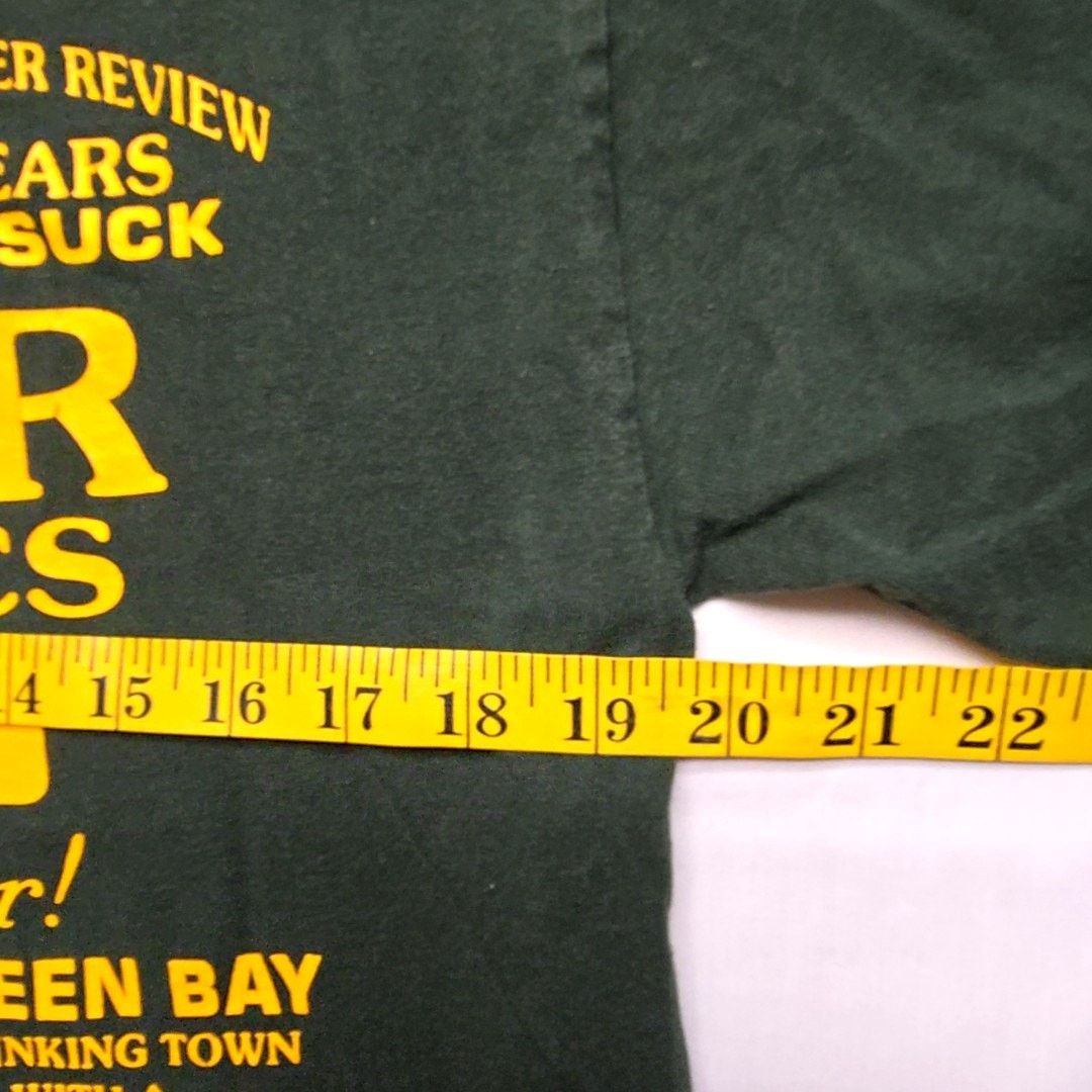 Gildan Vintage Green Bay Packers Drinking Team Tee Green Shirt M Size US M / EU 48-50 / 2 - 11 Thumbnail