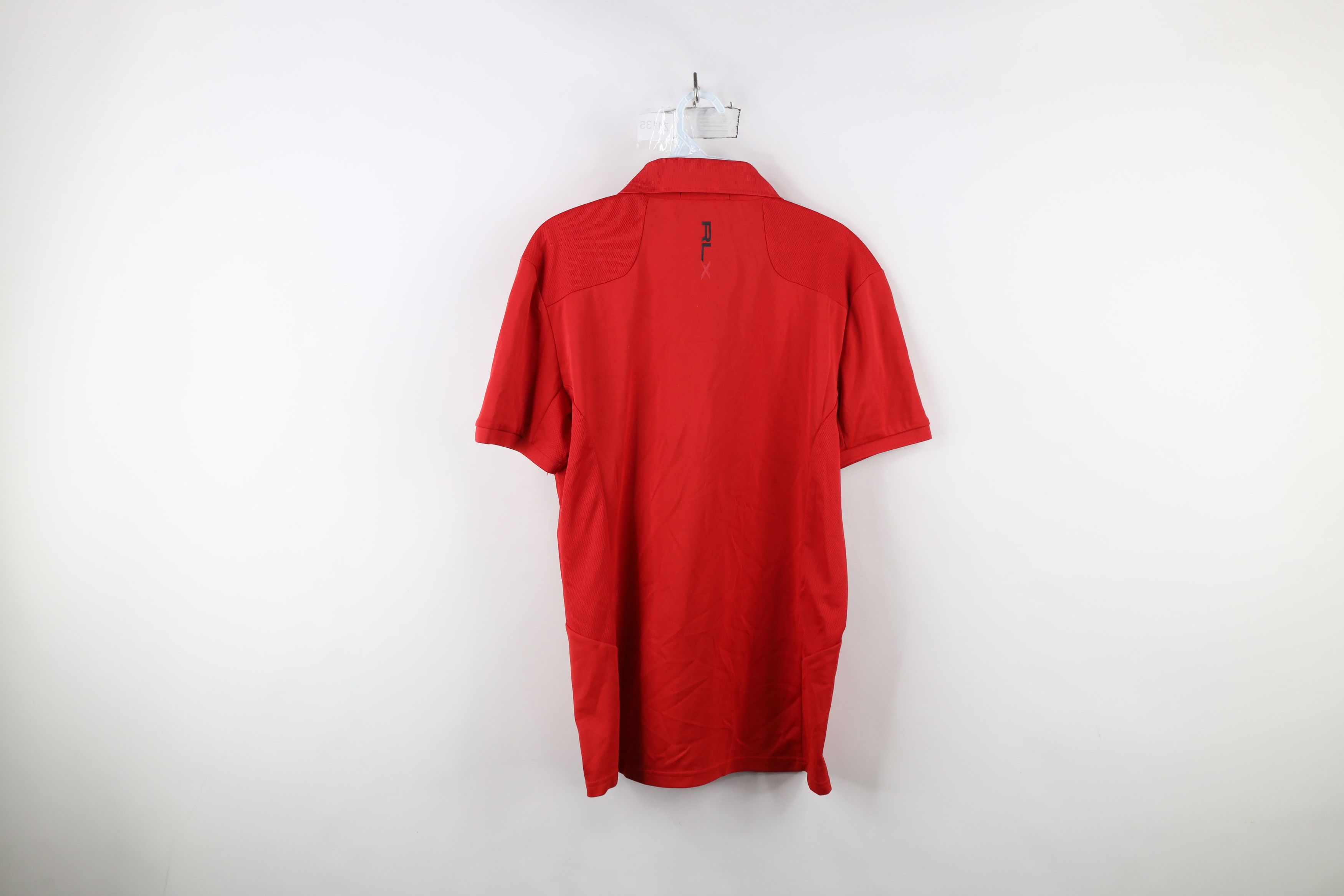 Ralph Lauren × Vintage Ralph Lauren RLX Spell Out Knit Tech Golfing Polo Shirt Size US M / EU 48-50 / 2 - 12 Thumbnail