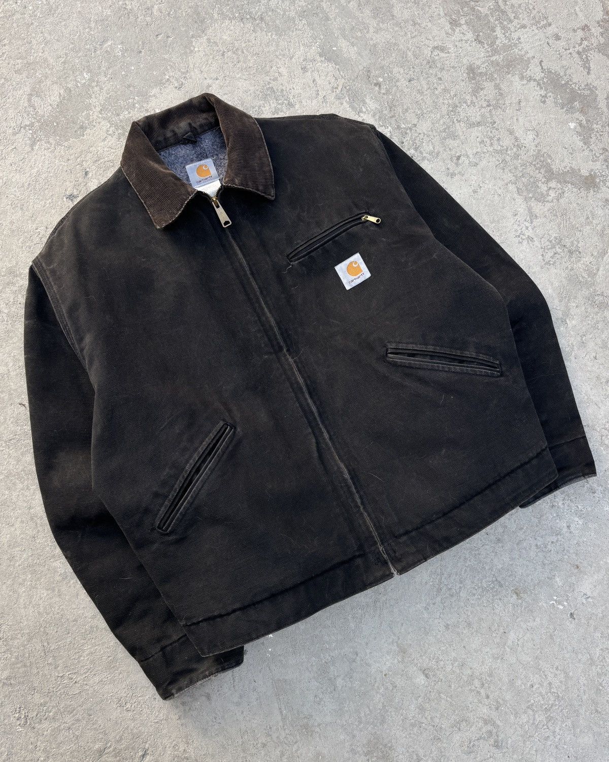 Carhartt Vintage Carhartt Detroit Jacket Faded Black Size US XL / EU 56 / 4 - 5 Thumbnail