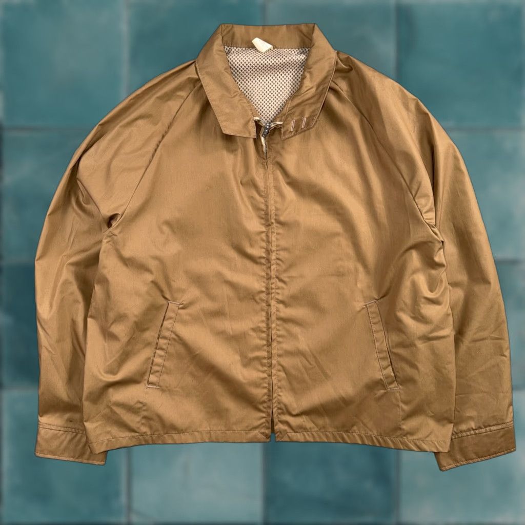 Vintage VTG 1970s Sportswear Jacket Rockabilly Long Sleeve Windbreaker Talon Ricky Khaki 2XL Mens Womens Boys Girls Size US XXL / EU 58 / 5 - 1 Thumbnail