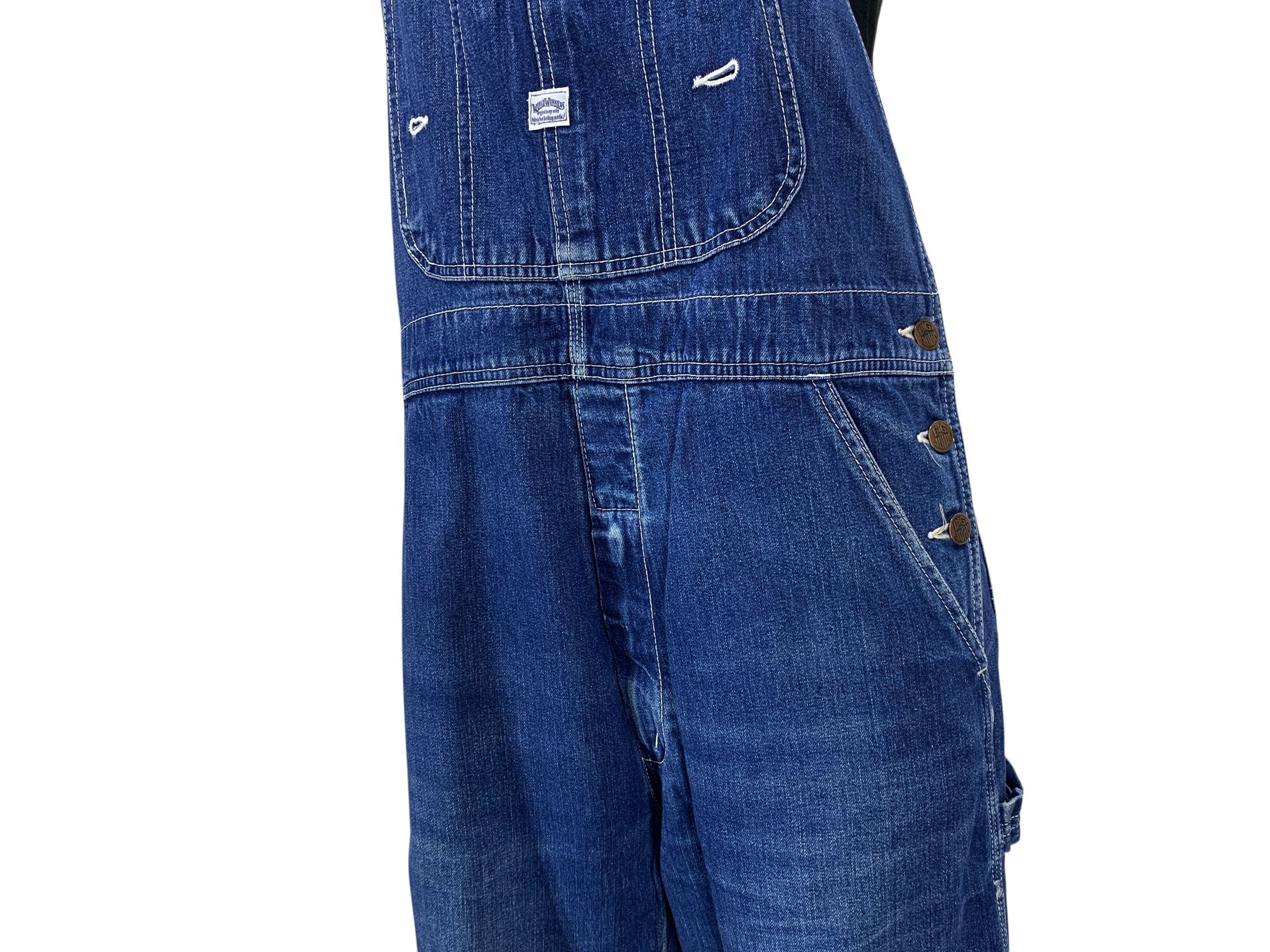 Big John × Vintage Big John Carpenter Bib Overalls Jeans Size US 32 / EU 48 - 6 Thumbnail