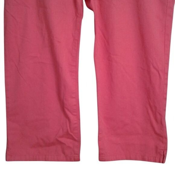 Chaps Chaps Size 10 Womens Pink denim Capri Pants Jeans Cotton Size 32" / US 10 / IT 46 - 3 Thumbnail