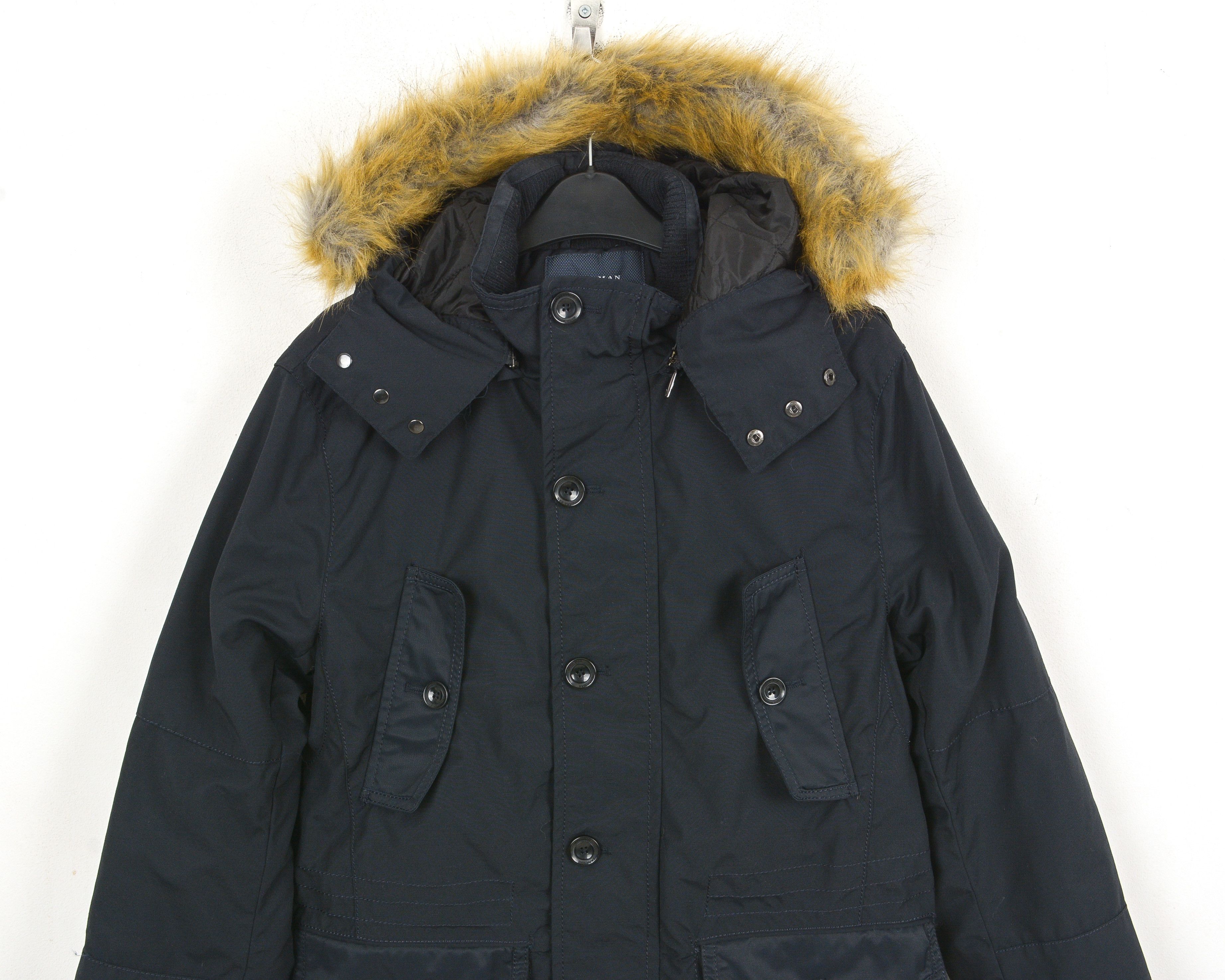 Zara M 40 Coat Parka Hooded Quilted Lining Jacket Flying Winter Size US M / EU 48-50 / 2 - 2 Thumbnail