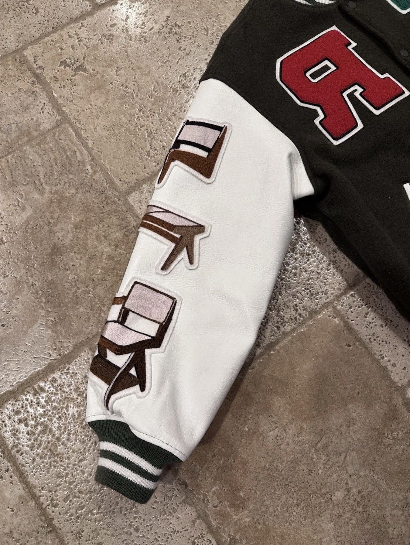 READYMADE Readymade Chair Logos Varsity Lettermen Green Jacket Size US M / EU 48-50 / 2 - 7 Thumbnail