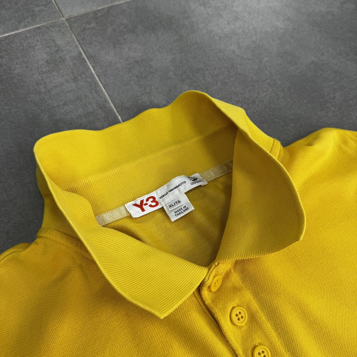 Yohji Yamamoto Adidas Yohji Yamamoto Y-3 Short Sleeve Logo Men Polo Shirt Size US XL / EU 56 / 4 - 10 Thumbnail