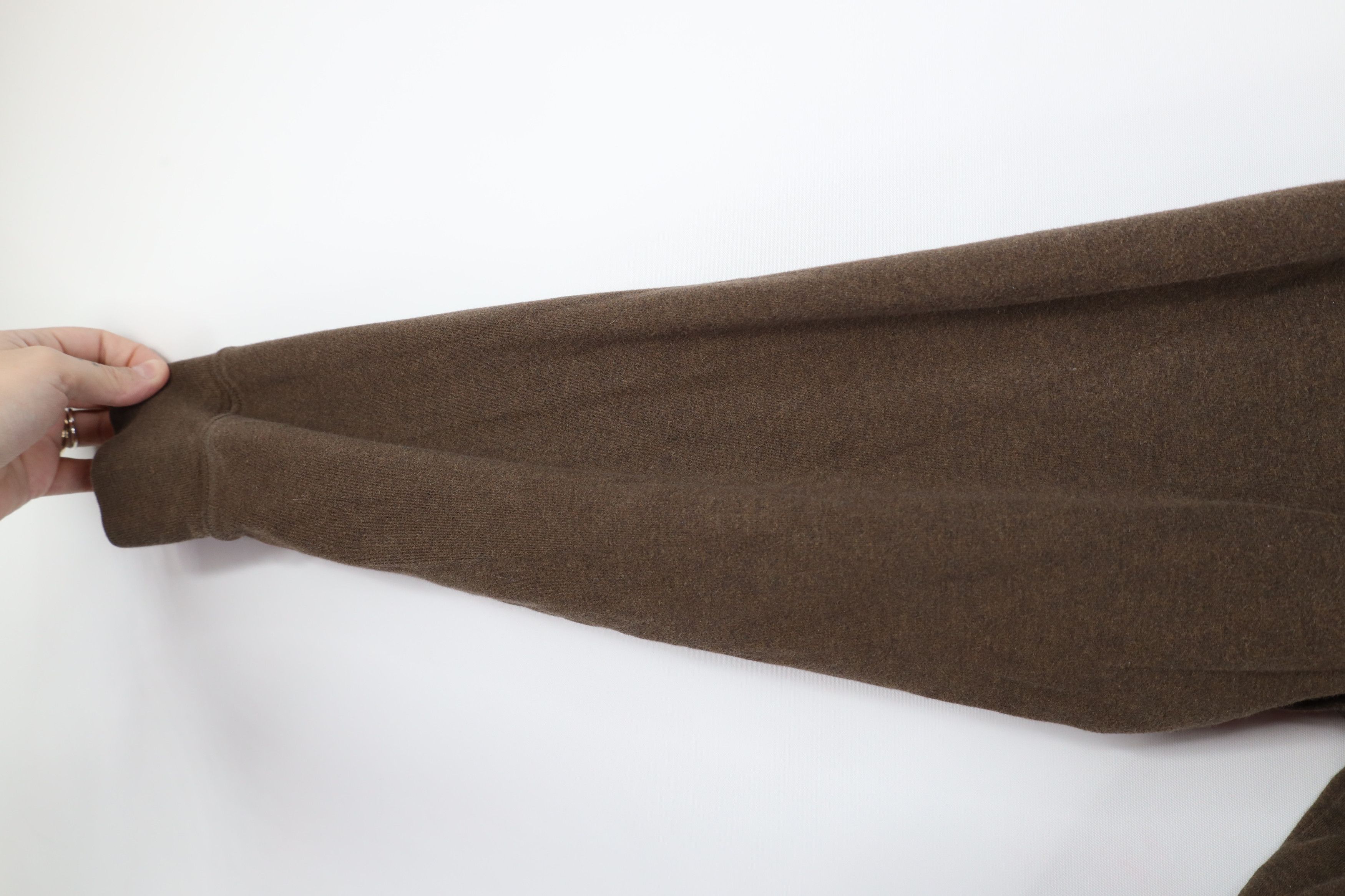 Lands' End × Vintage Vintage 90s Lands End Mock Neck Long Sleeve T-Shirt Brown Size US L / EU 52-54 / 3 - 5 Thumbnail