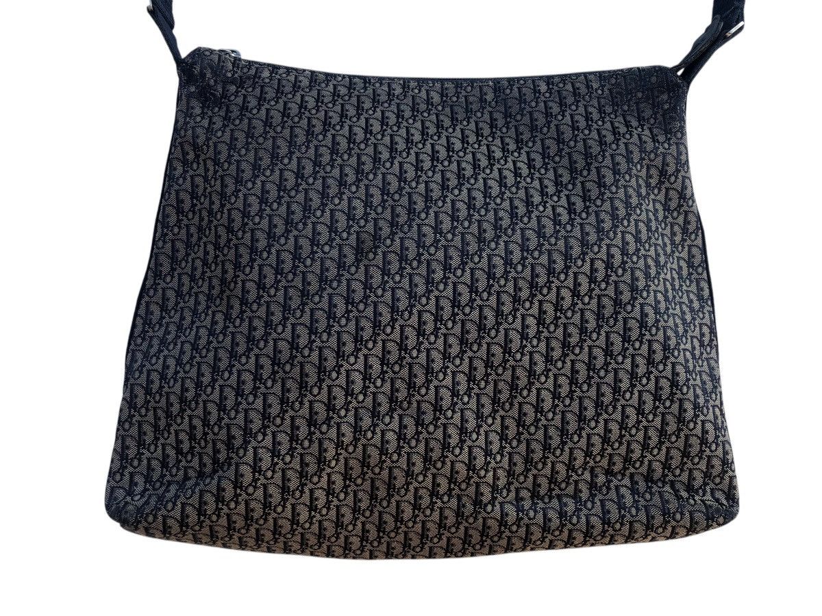 Dior 🔥Vintage CHRISTIAN DIOR Trotter Canvas Navy Bag Messenger Size ONE SIZE - 4 Thumbnail