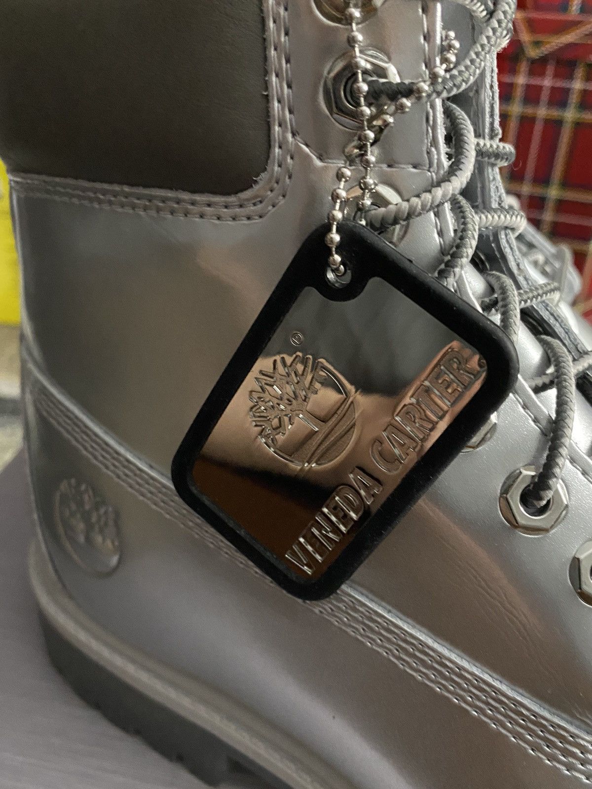 Timberland Timberland 6” Premium Boot Veneda Carter Silver Size US 6.5 / EU 39-40 - 6 Thumbnail