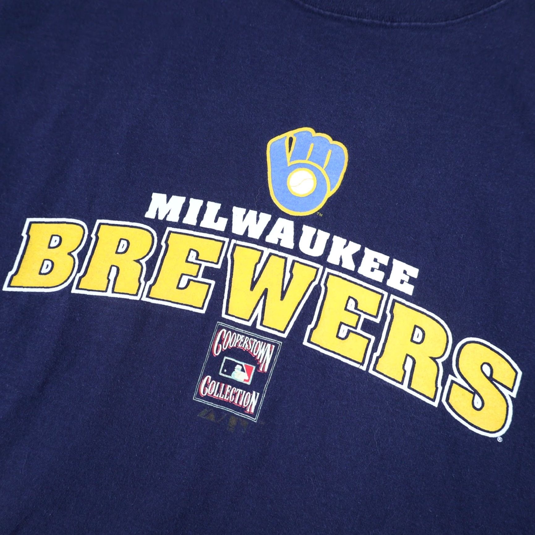 Vintage VINTAGE Majestic Milwaukee Brewers Graphic Shirt XL Men Blue XXL 90s Football? Size US XL / EU 56 / 4 - 4 Thumbnail