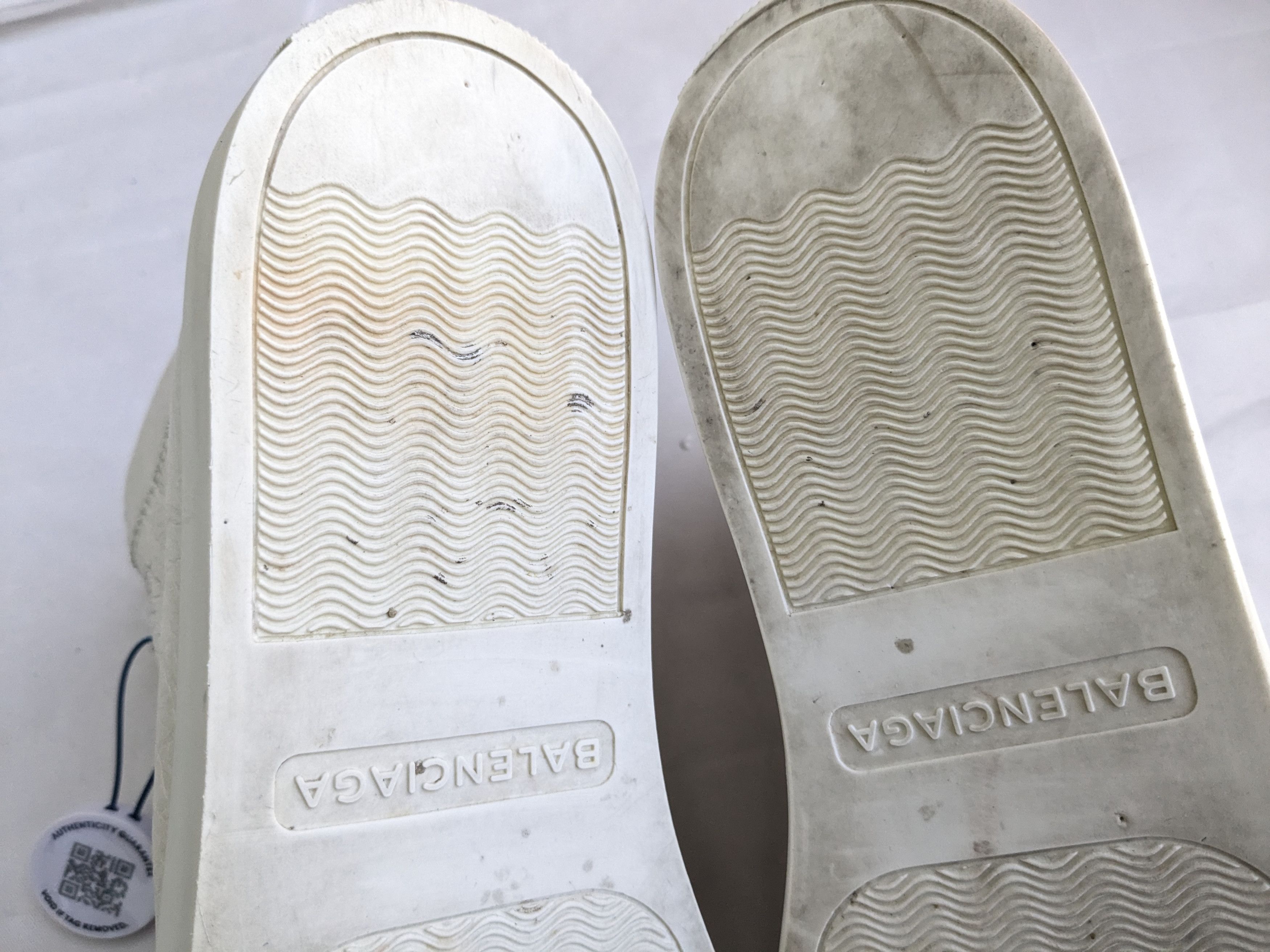 Balenciaga Balenciaga Arena White 10 Leather High Tops Lace Up Size US 10 / EU 43 - 15 Thumbnail