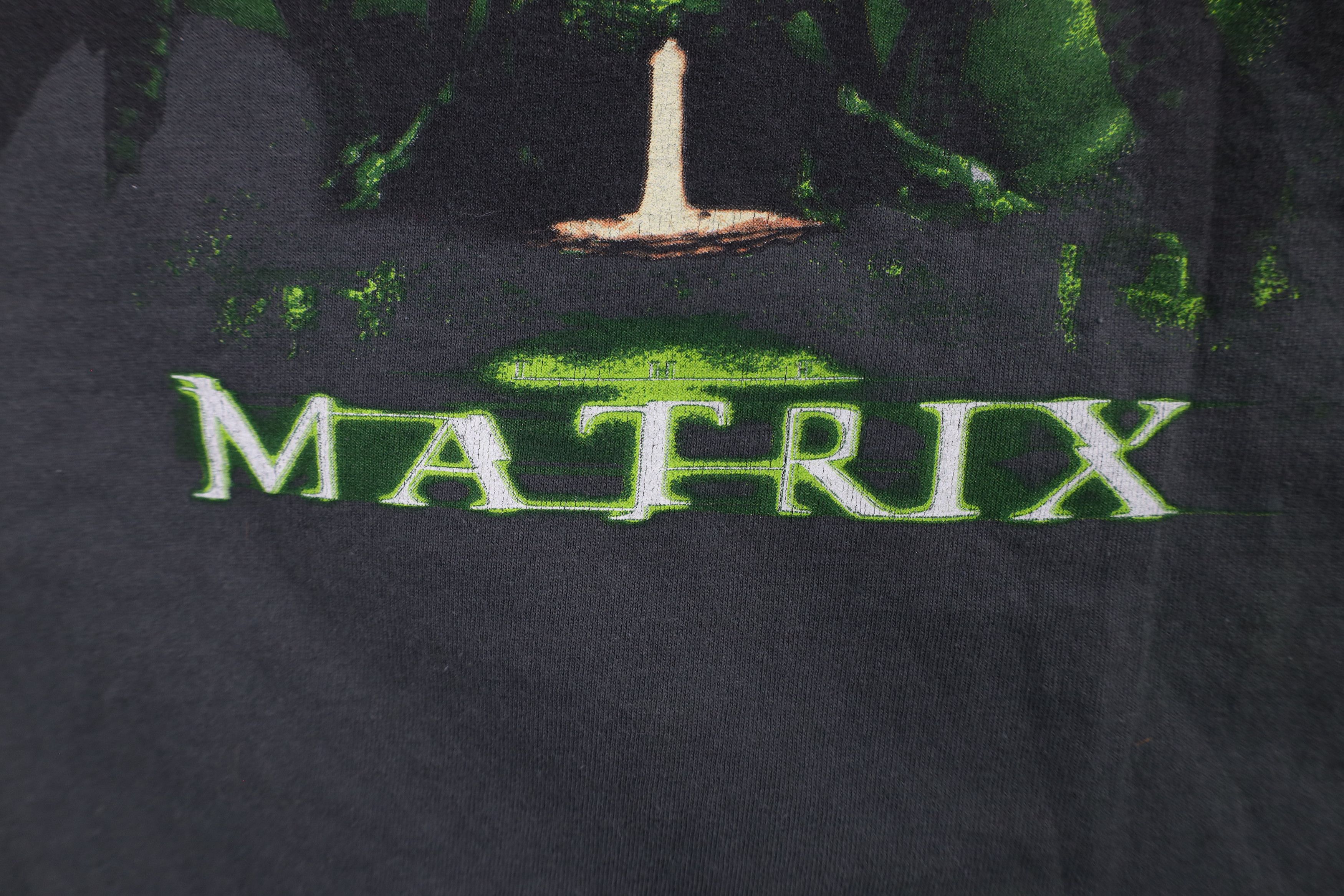 Vintage Vintage Y2K Spell The Matrix Movie Short Sleeve T-Shirt Gray Size US XXL / EU 58 / 5 - 8 Thumbnail